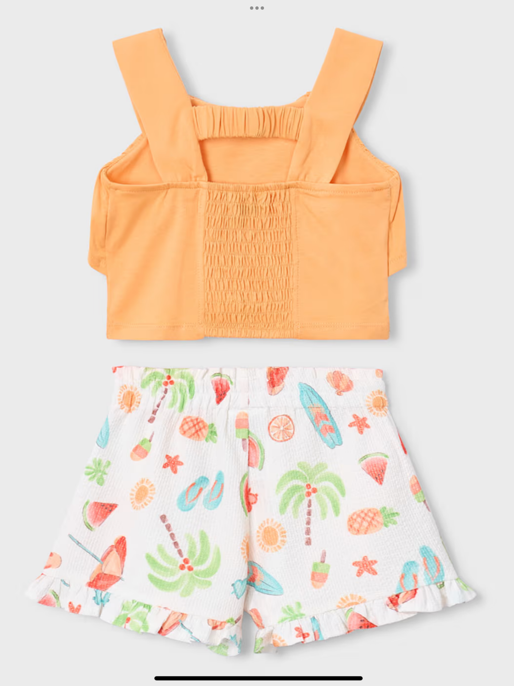 Mayoral Print short set girl with ruffles 0426746