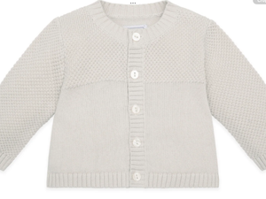 Emile et rose Cypress Stone Knit Baby Cardigan 012555