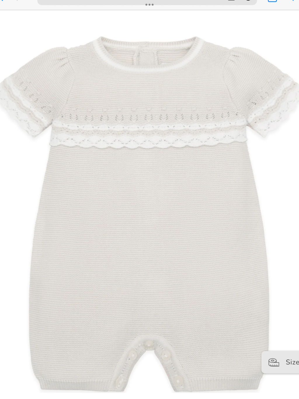 Emile et Rose Josie Stone Girls Pretty Knit Romper 012557