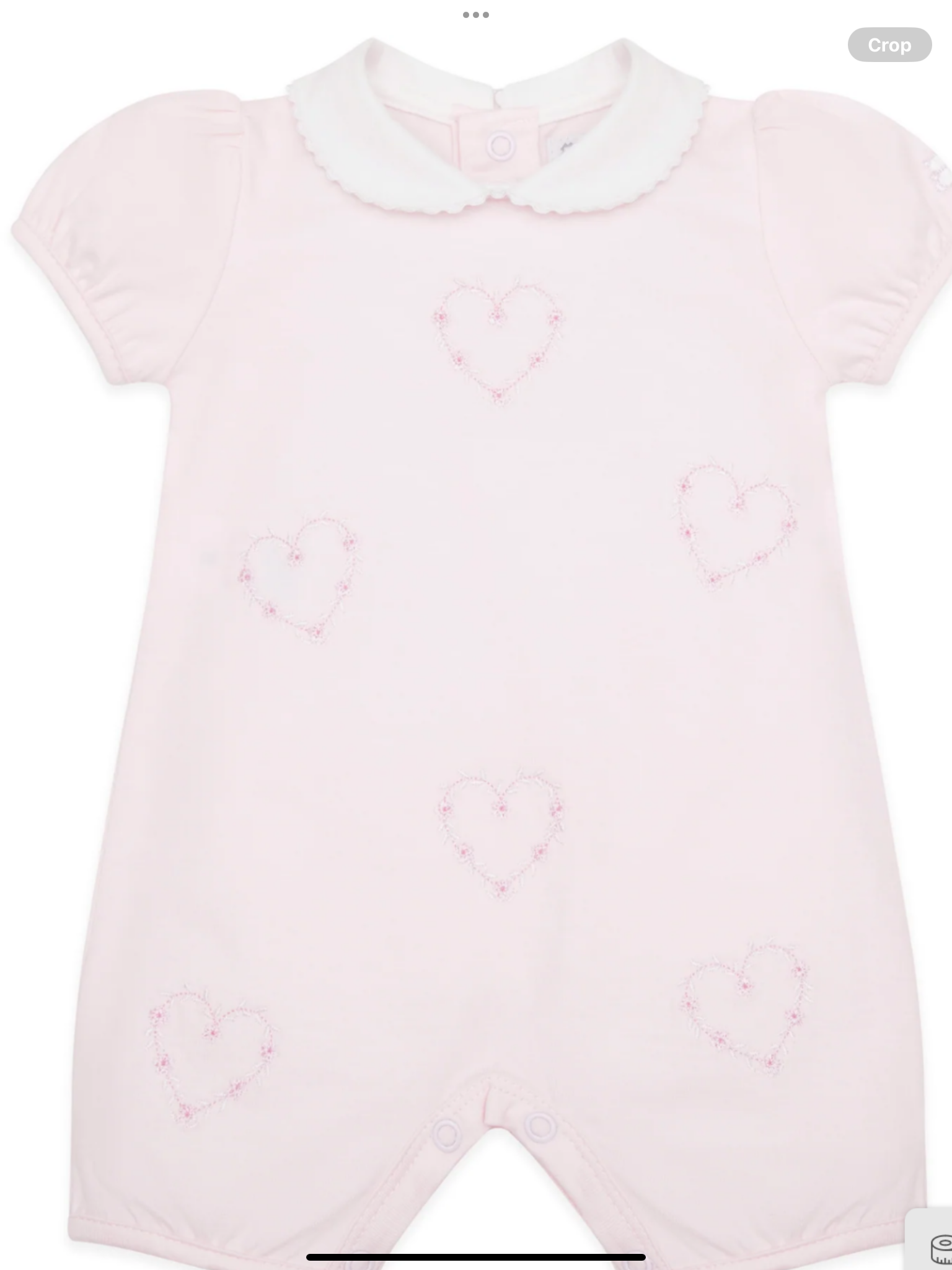 Emile et rose Jody Pink Girls Heart Embroidery Romper 012559