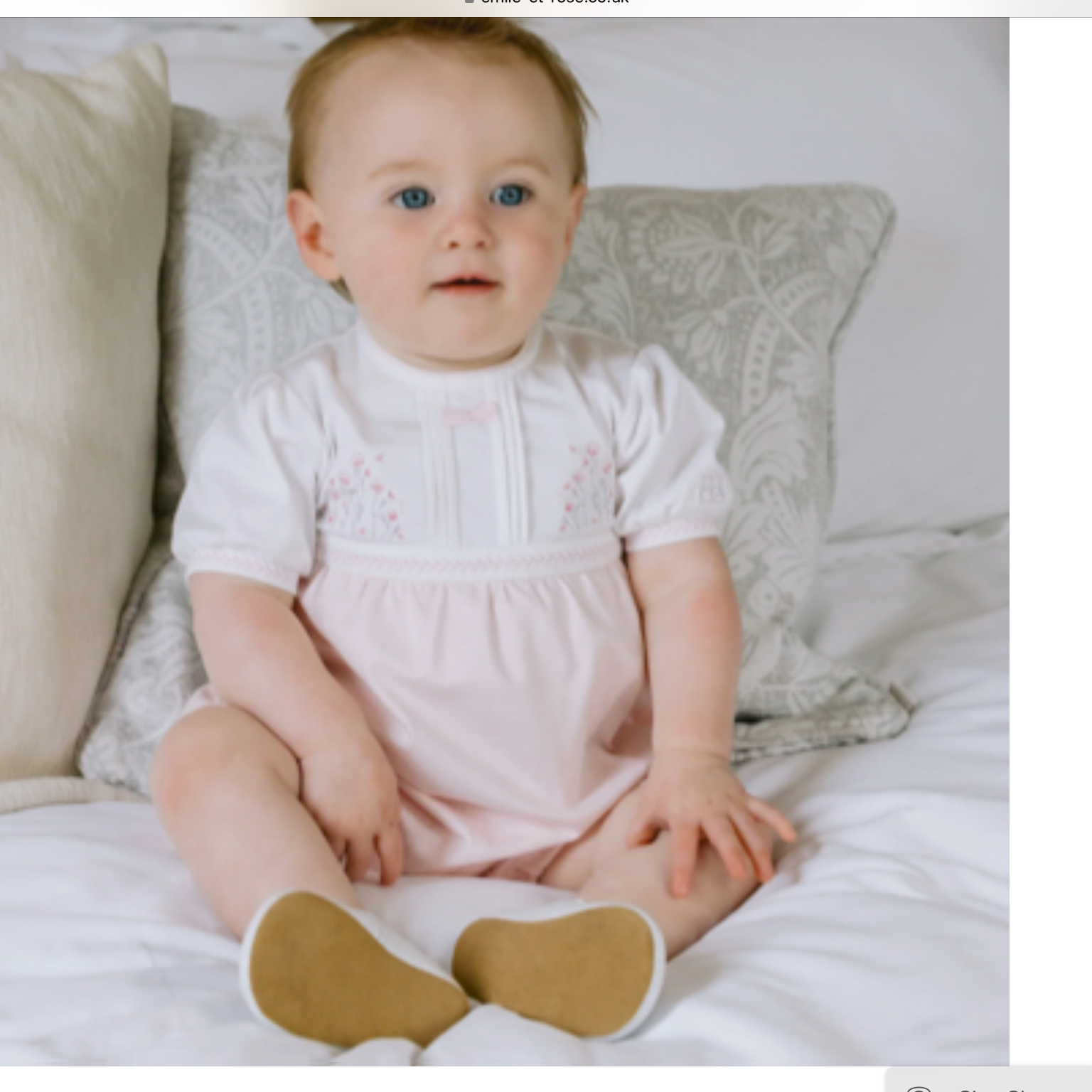 Emile et Rose Jemma Girls Floral Embroidery Romper 012563