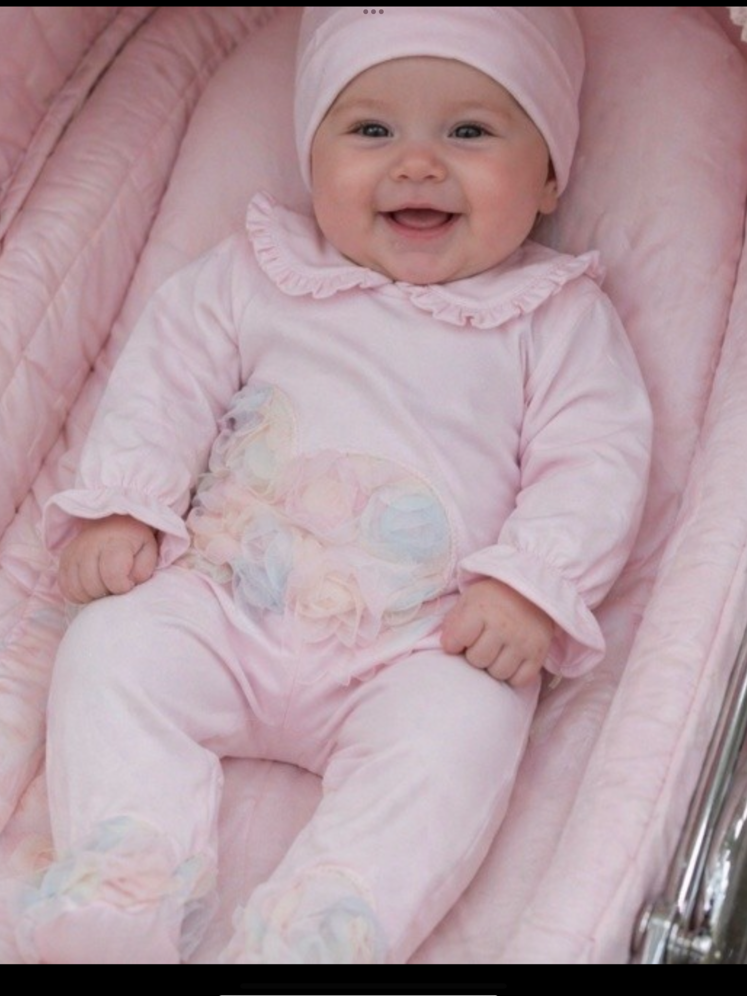 DEOLINDA chic babygro and matching hat 0426752