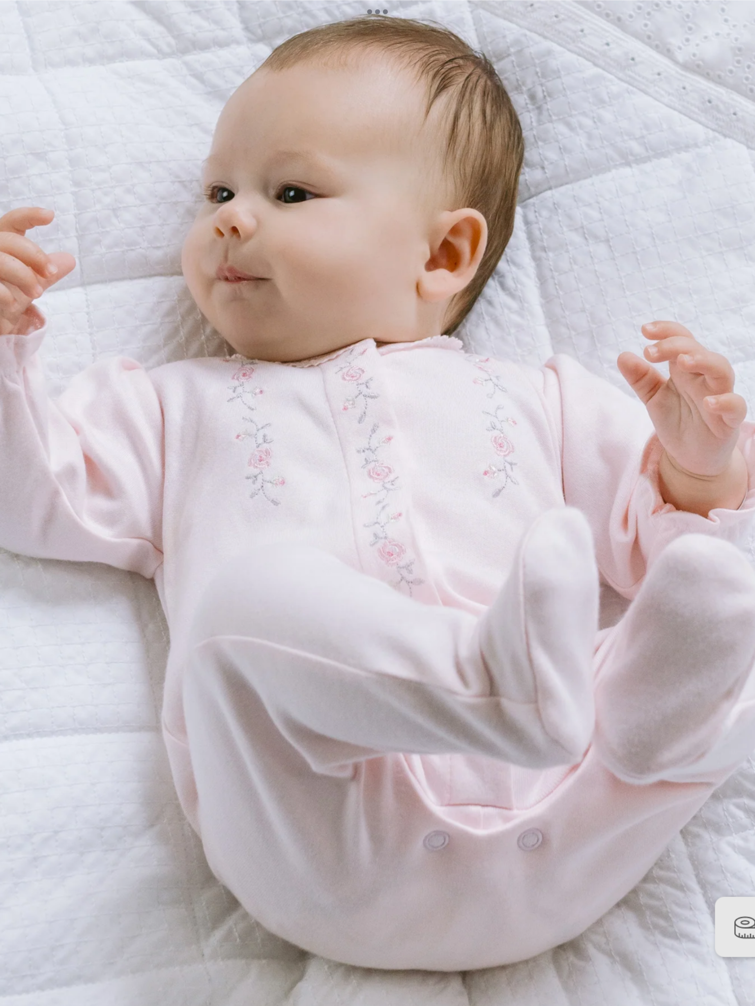 Emile et rose Jennifer Girls Front Opening Babygrow 022564