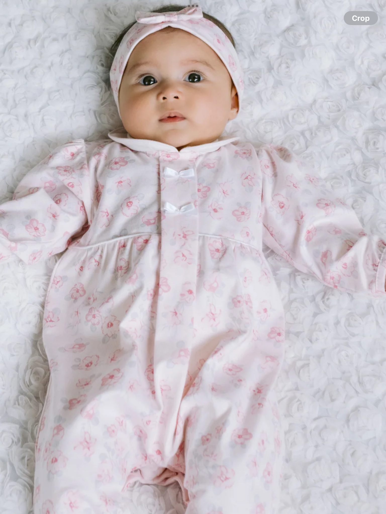 Emile et rose Joanne Girls Floral Print Babygrow and Hairband 012565