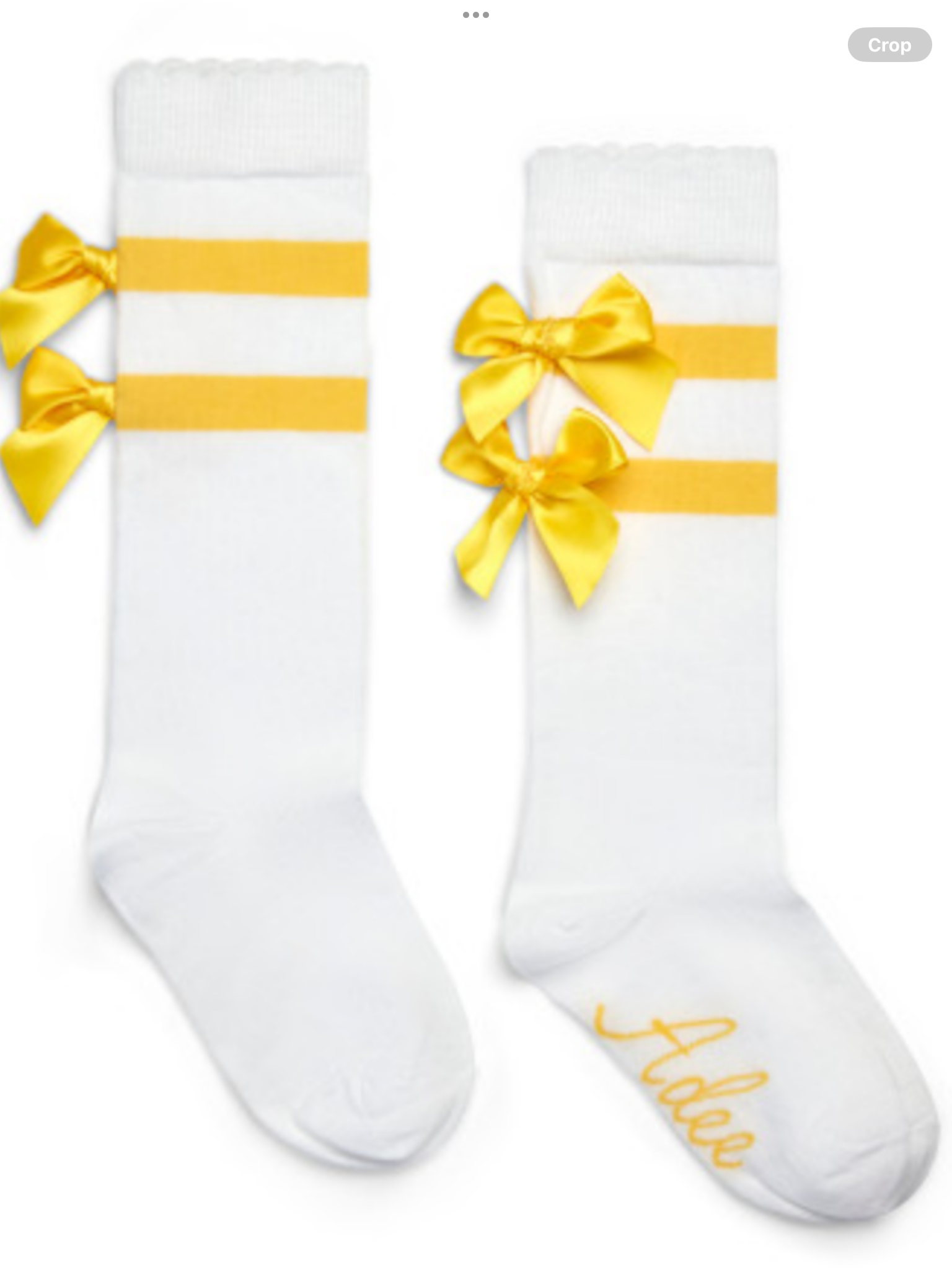 ADEE DAWN TRIPPLE BOW KNEE HIGH SOCKS 012571