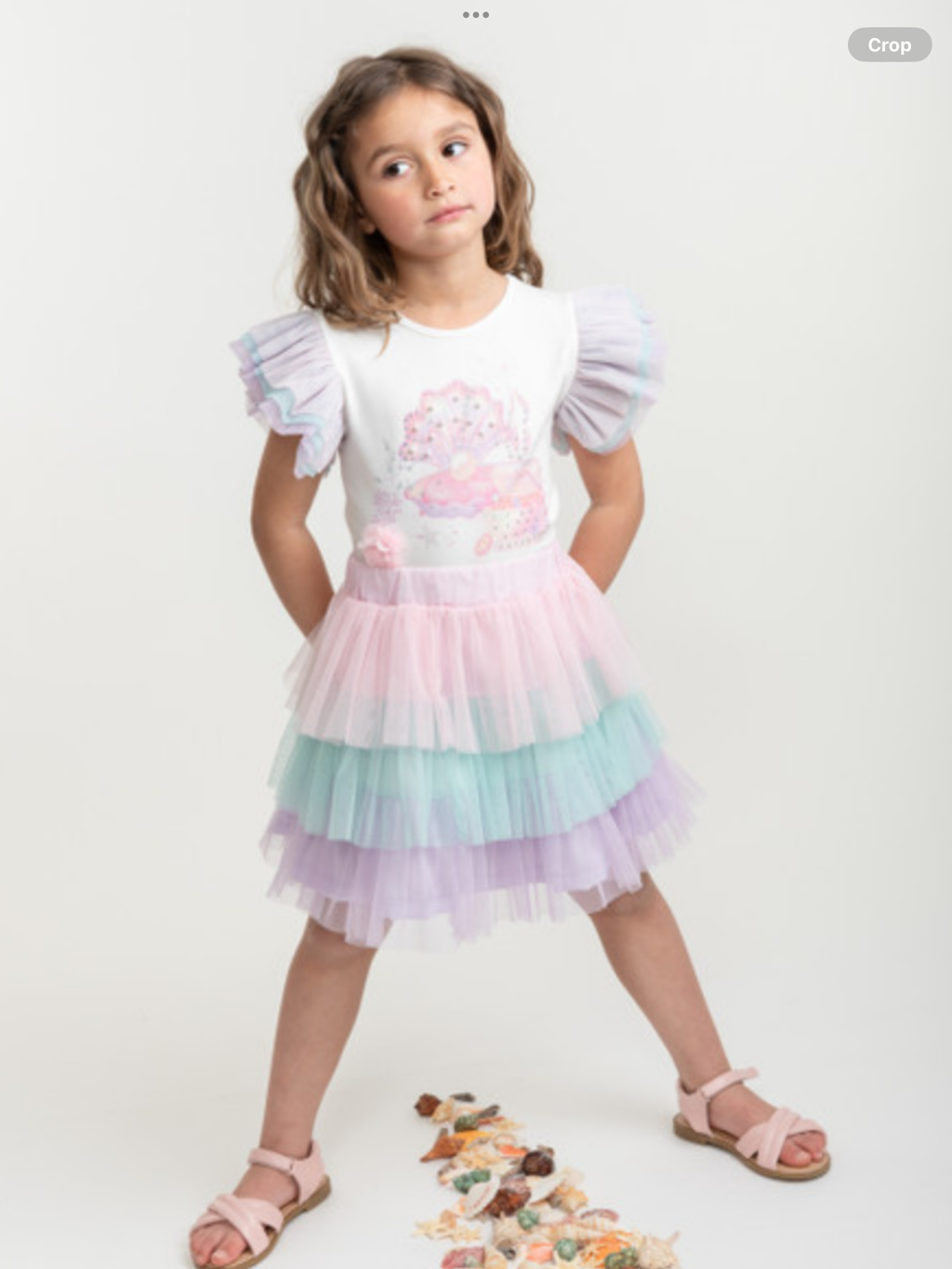CARAMELO 342262 RAINBOW DEEP SEA DREAMS SKIRT SET 012576