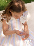 CARAMELO 382104 RAINBOW SWEET STRIPES DRESS 012578