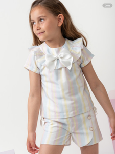 CARAMELO 389003 RAINBOW SWEET STRIPES SHORT SET 012579