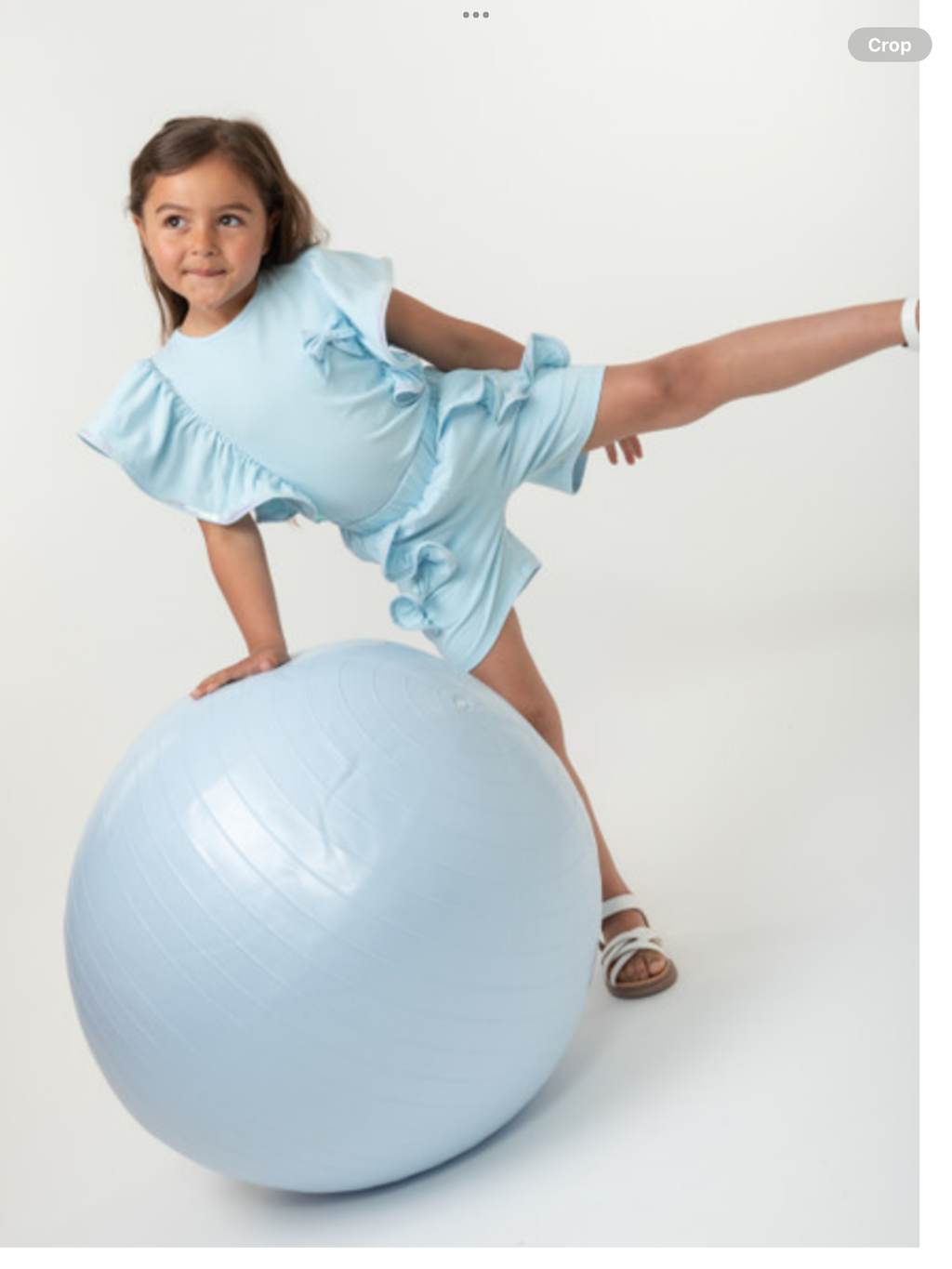 CARAMELO KIDS SKY ELEVATED ESSENTIALS RUFFLE SHORT SET  012581