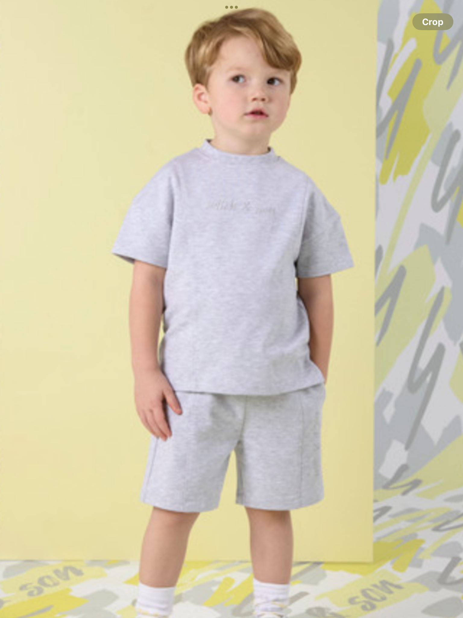 MITCH & SON GRIFFIN PIN TUCK SWEAT SET MS25206 GREY     012590