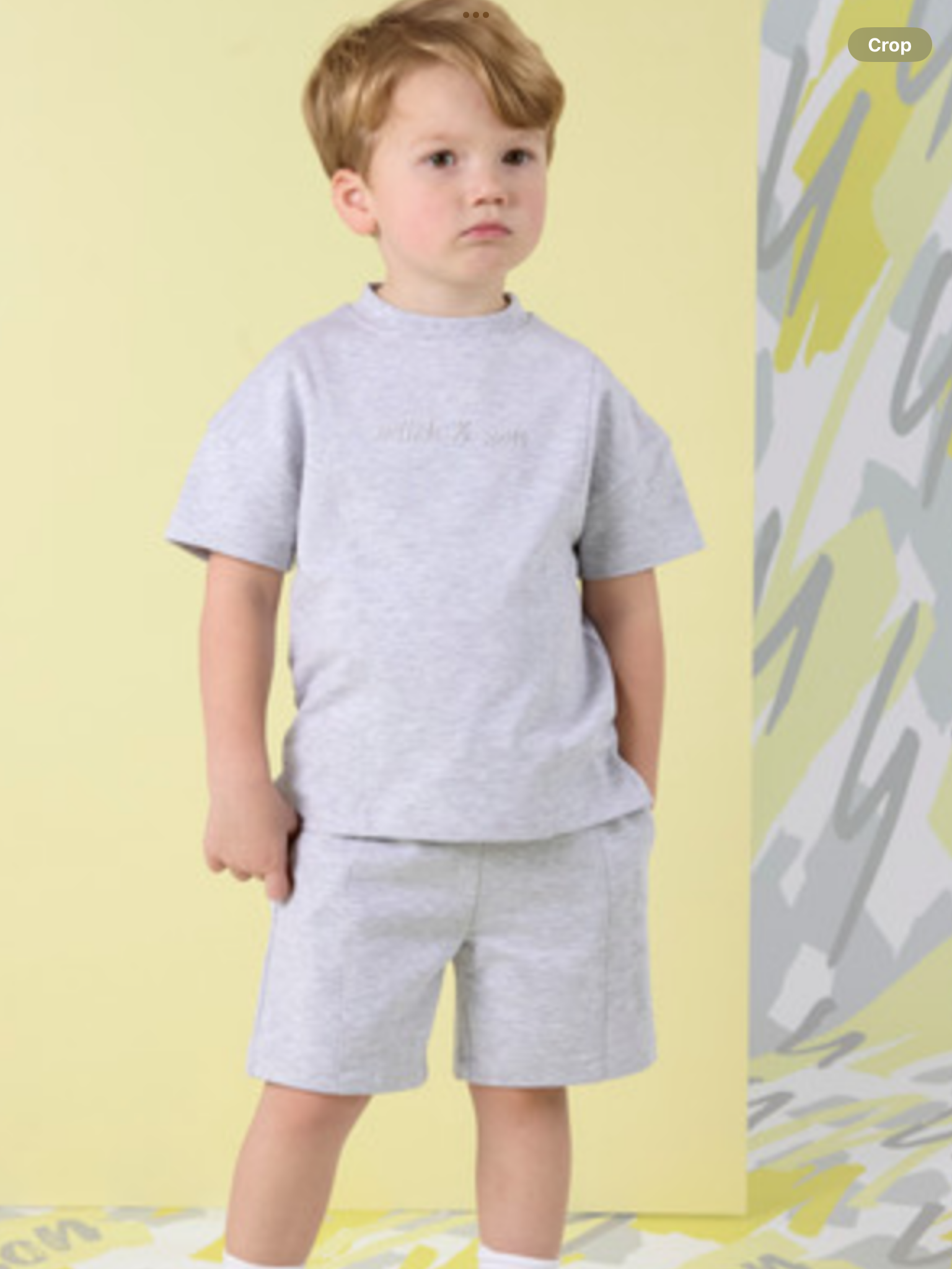 MITCH & SON GRIFFIN PIN TUCK SWEAT SET MS25206 GREY     012590