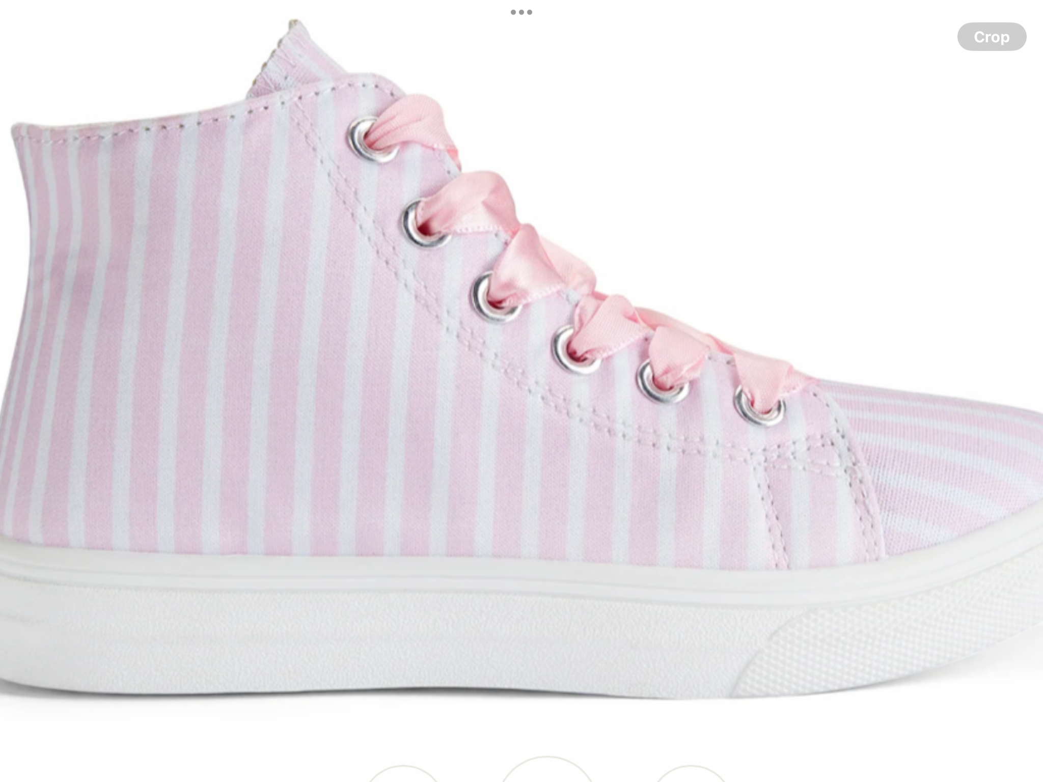 SS25 A DEE JAZZY PINK HIGH TOP TRAINERS     012599