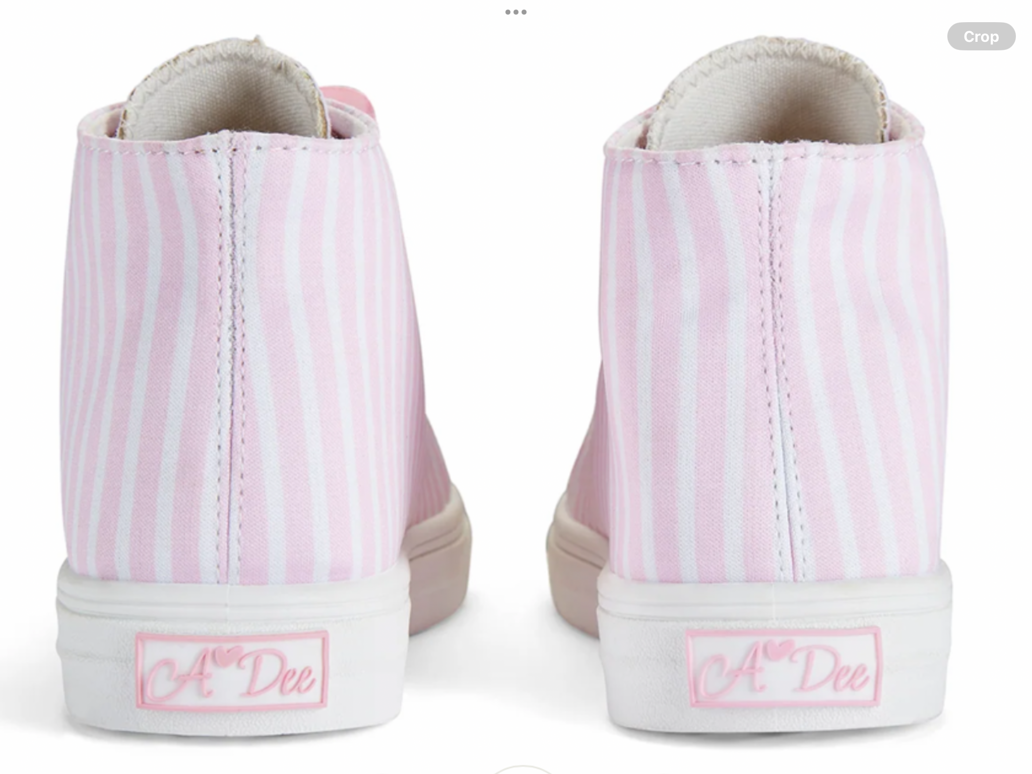 SS25 A DEE JAZZY PINK HIGH TOP TRAINERS     012599