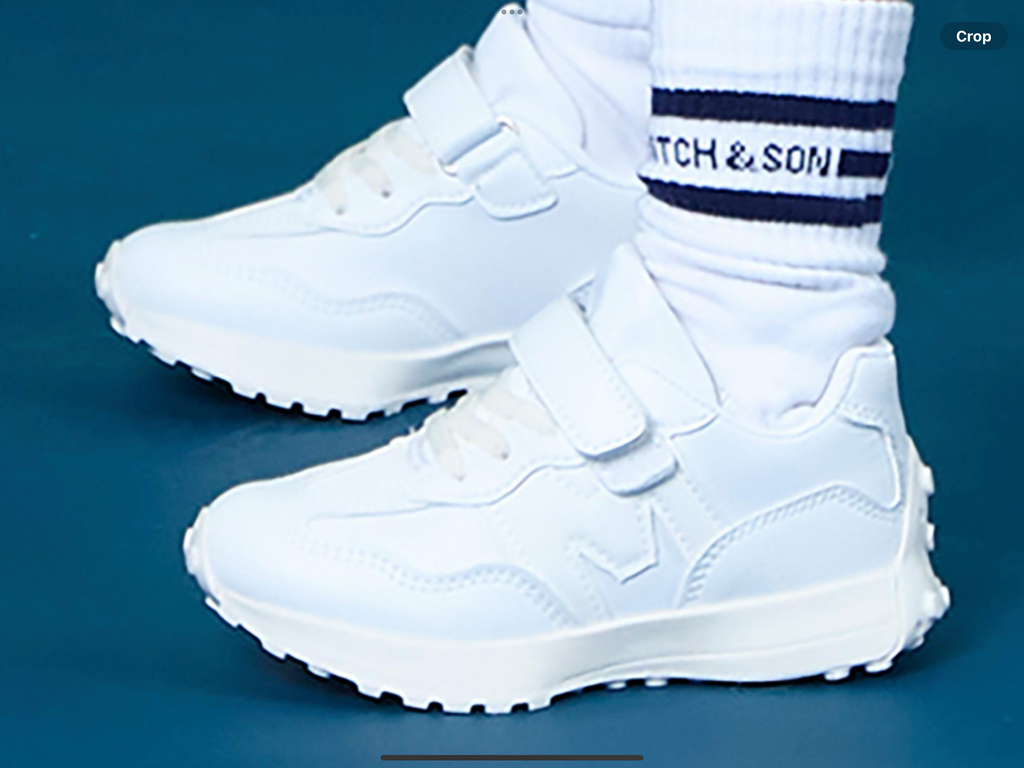 Mitch&son bright white trainers 0125100