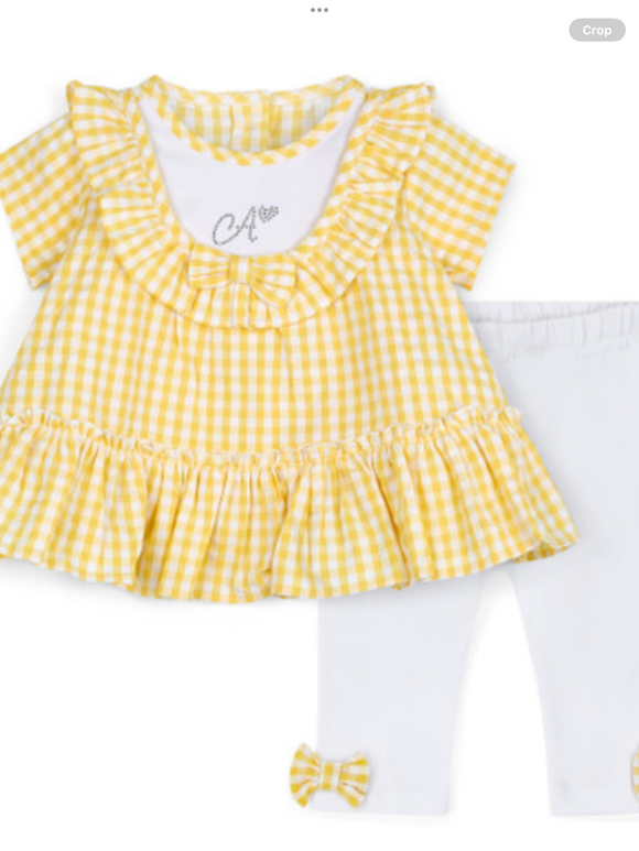 LITTLE A BECKY SEERSUCKER LEGGING SET - LA25207      0225105