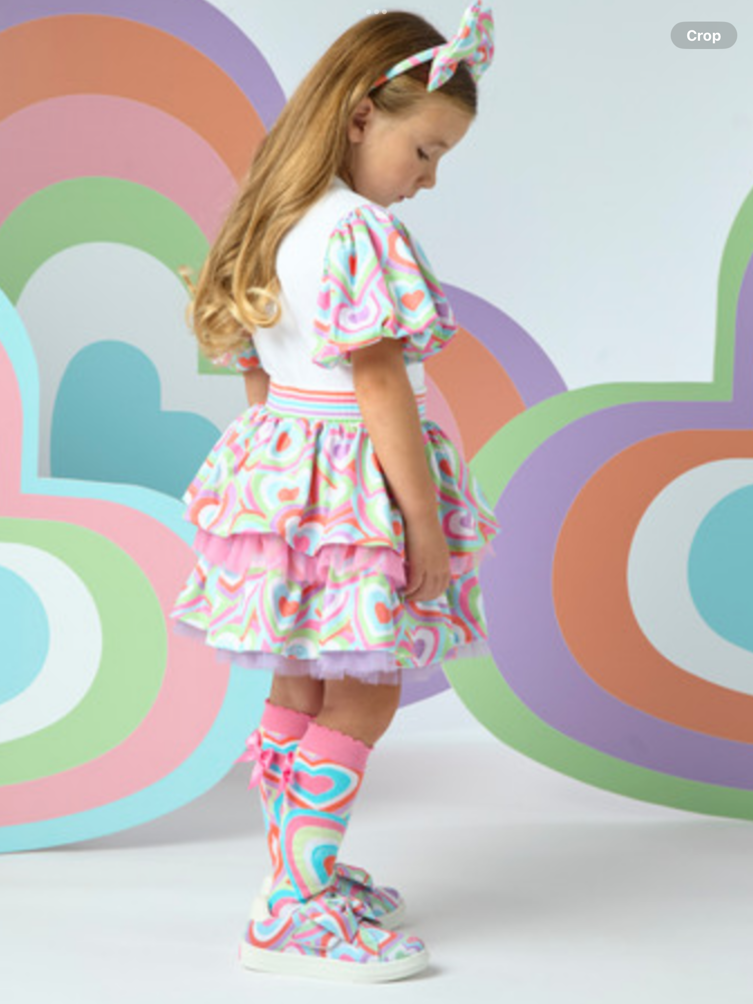 ADEE EVITA HEART PRINT SKIRT SET    0225107