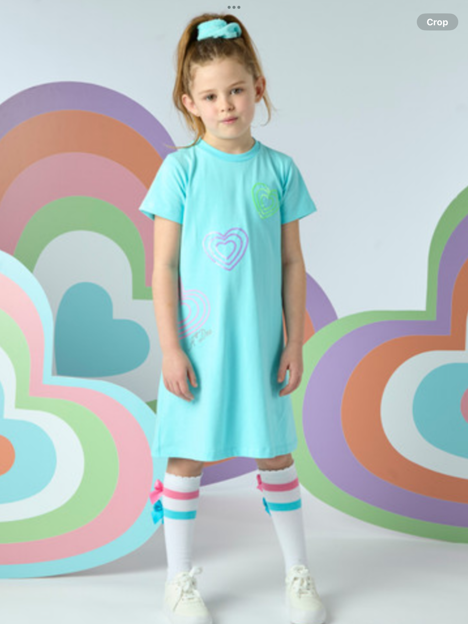 ADEE EVANGELINE HEART T-SHIRT DRESS -  0225110