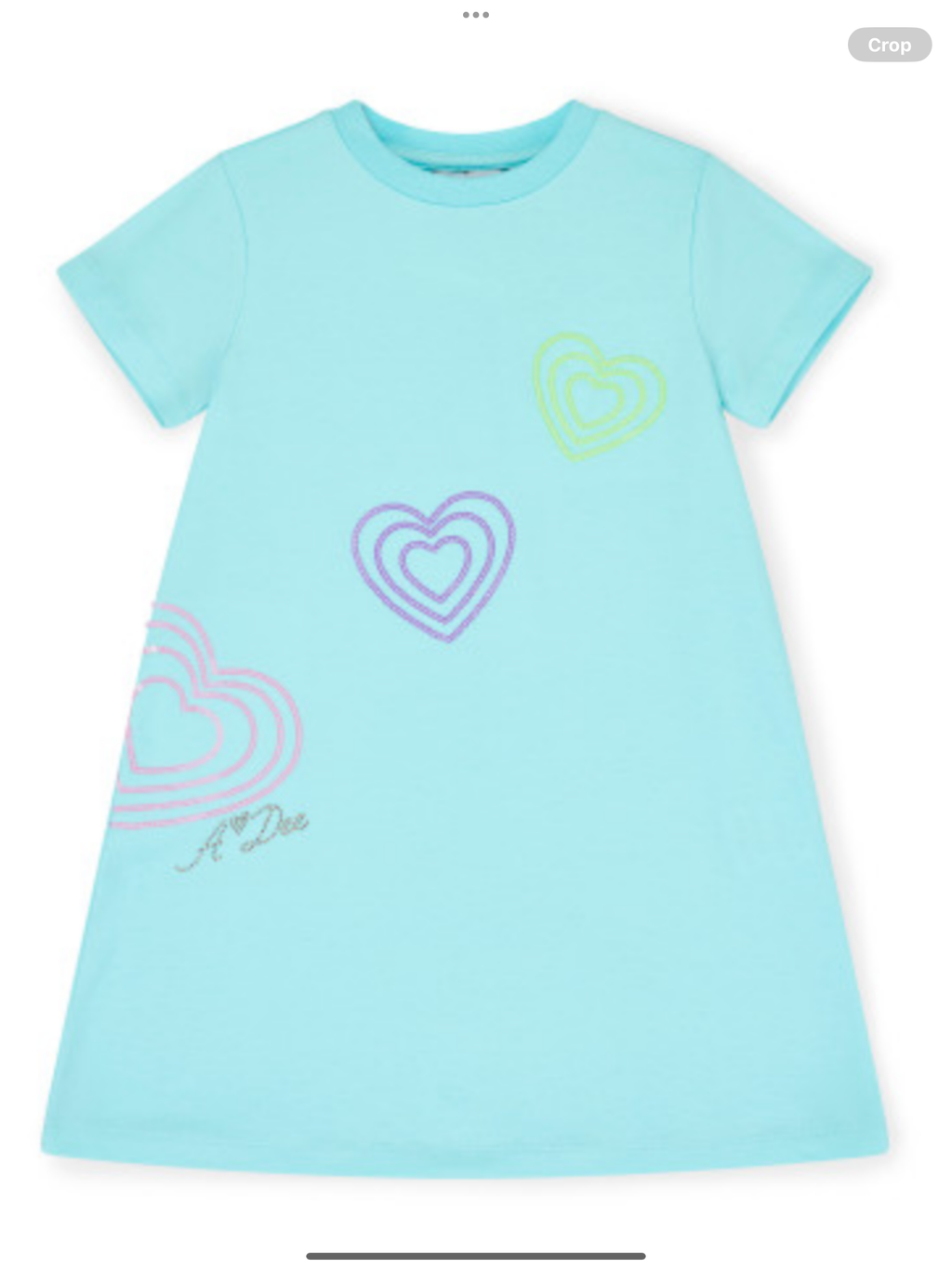 ADEE EVANGELINE HEART T-SHIRT DRESS -  0225110
