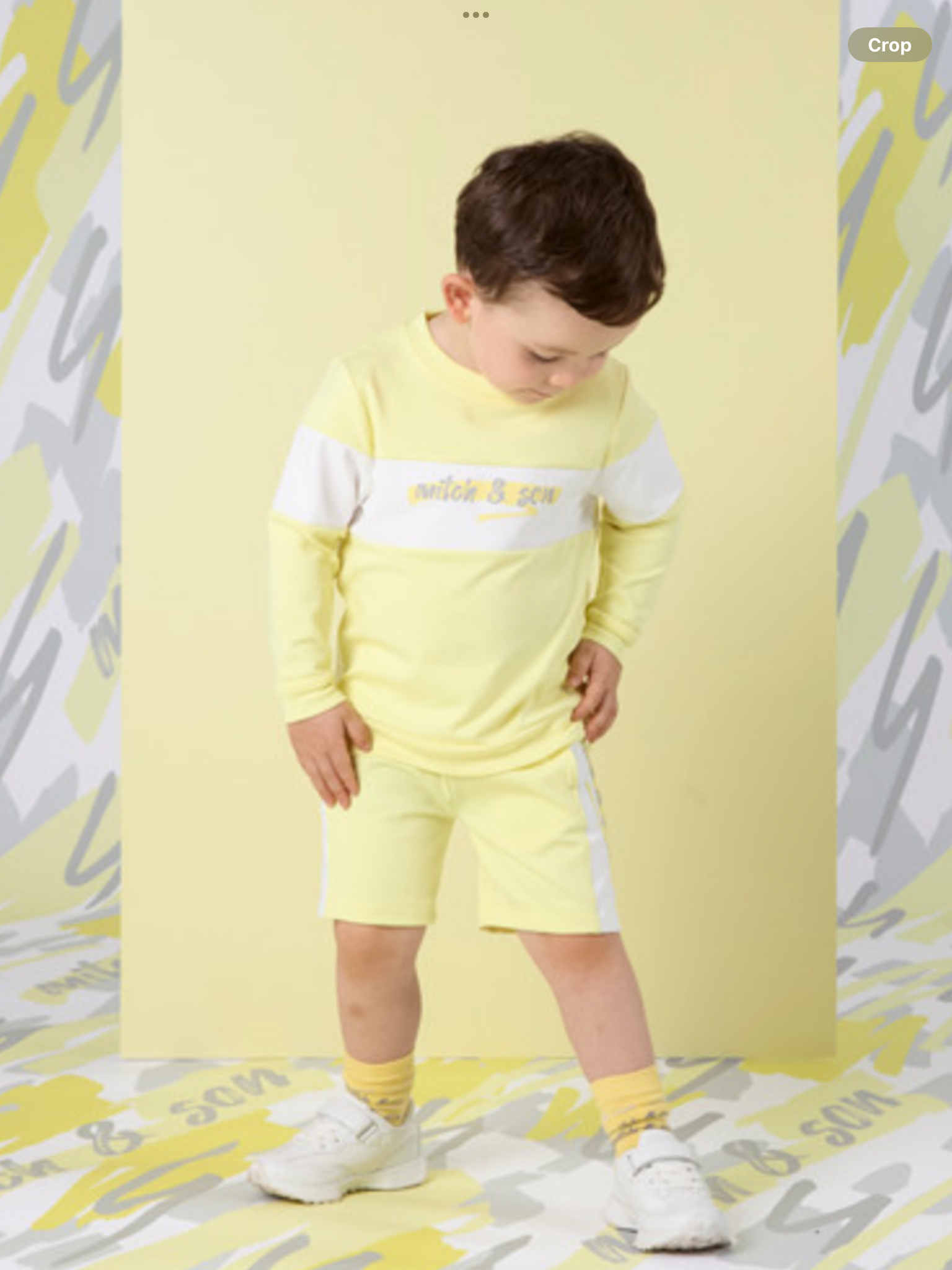 MITCH & SON GARY PANEL SWEATSHIRT & SHORT SET    0225125