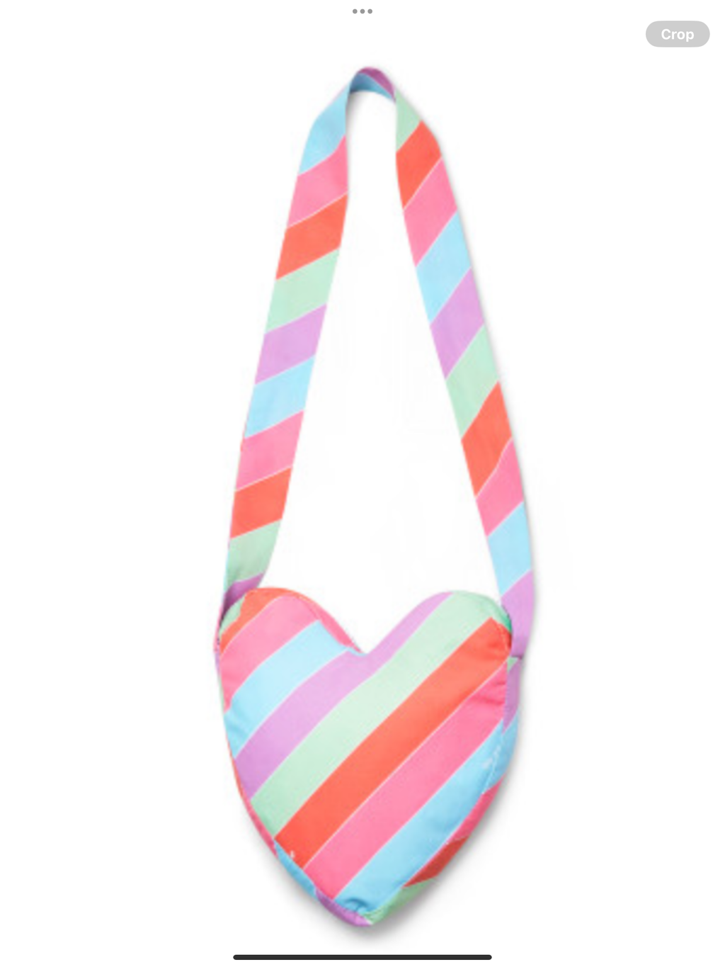 ADEE ETTA STRIPED HEART SHAPE BAG 0225128