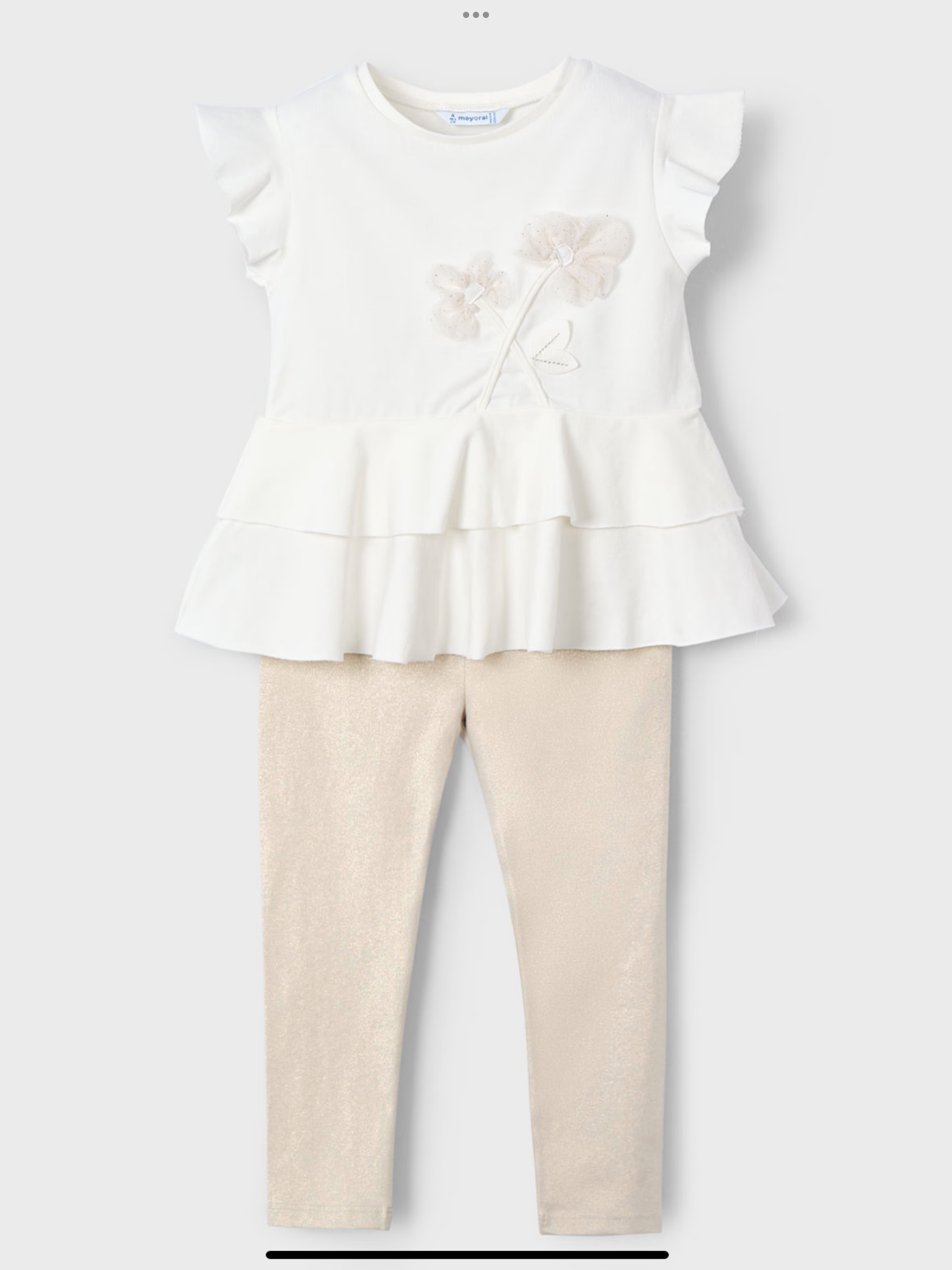 New Collection Girl leggings and flower top set   0225137
