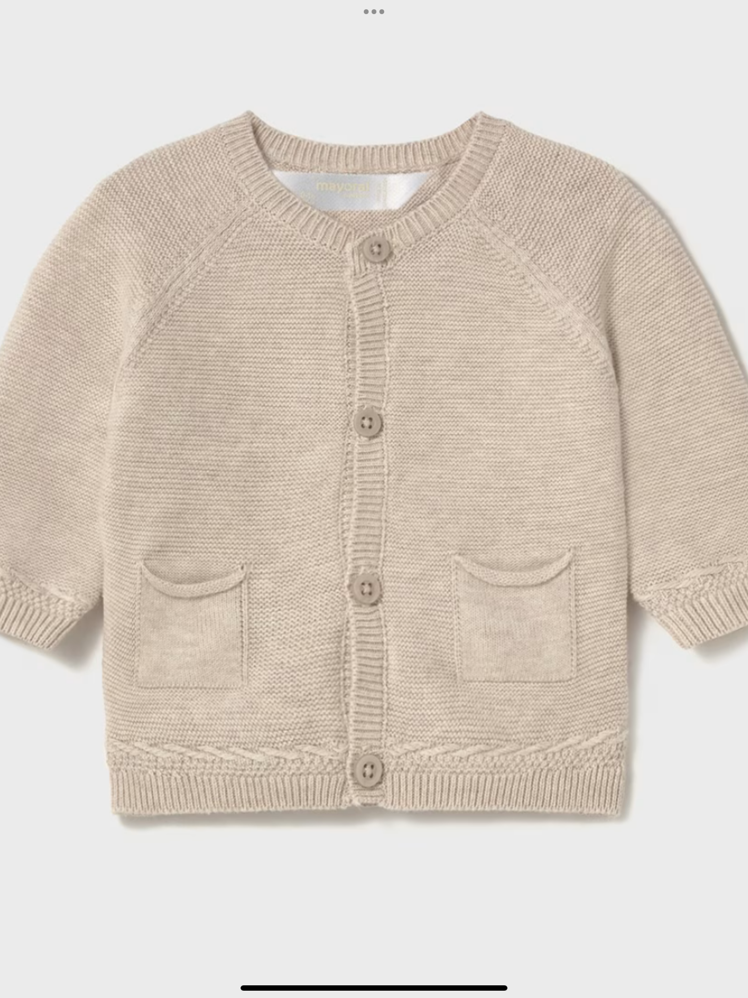 Newborn boy tricot cardigan 0225138