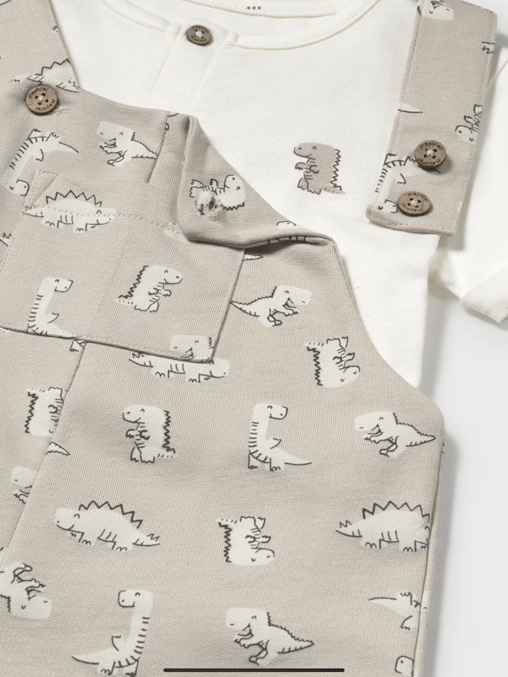 Baby print dungarees set with t-shirt   0225142