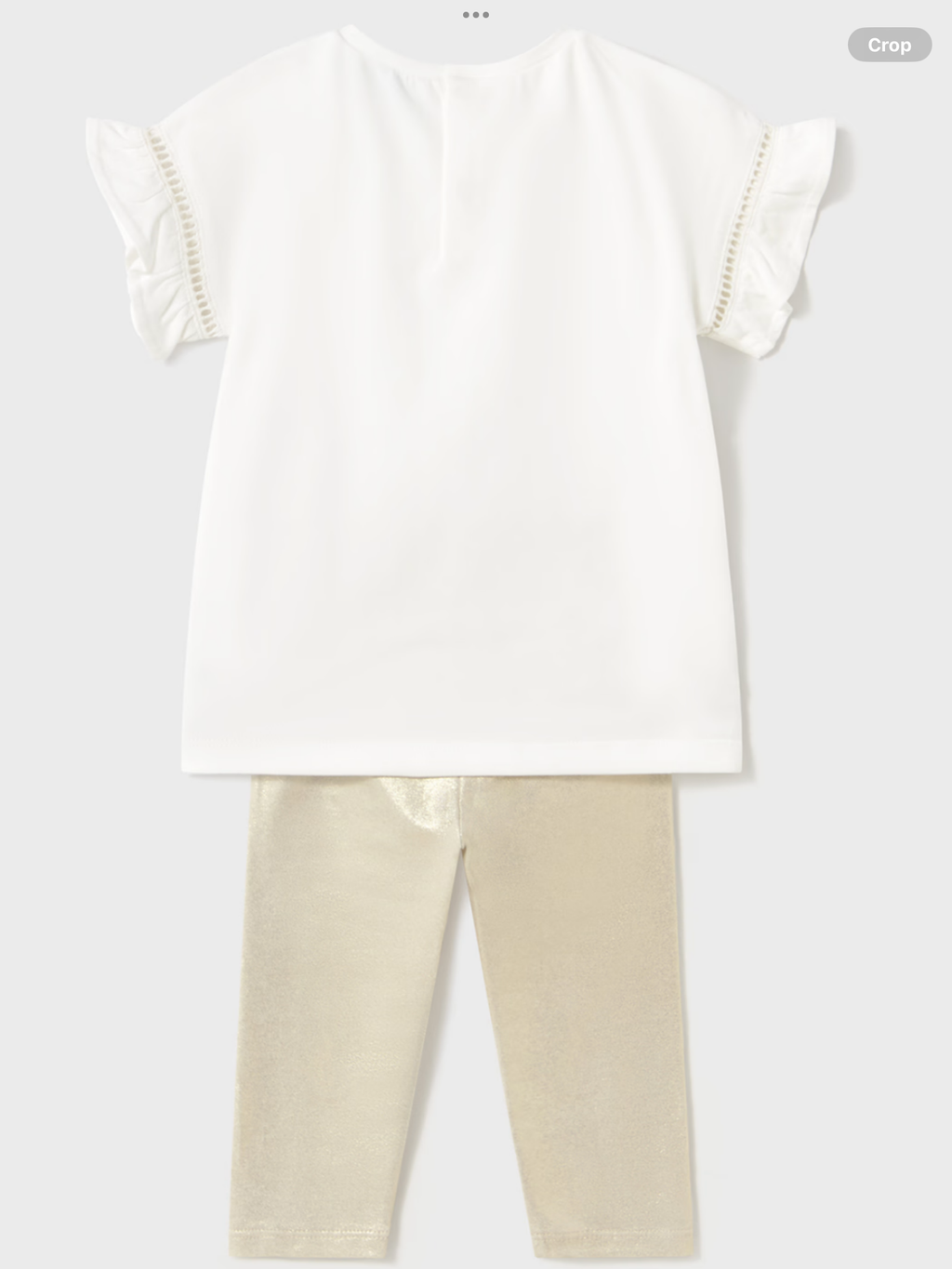 Baby tulle applique top with leggings set 0225145