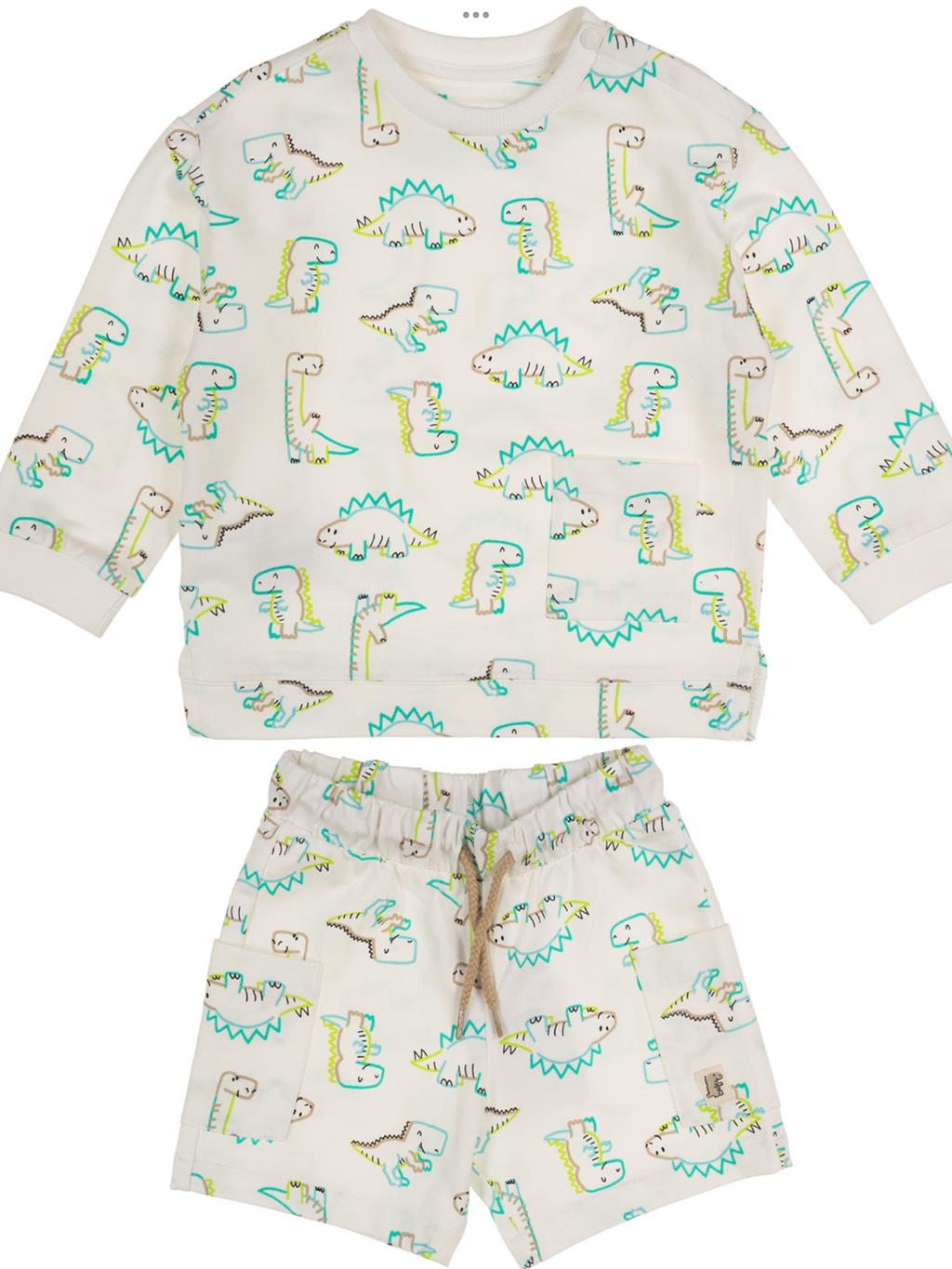 Mayoral Boys Summer Dinosaur Pullover & Shorts 0225151