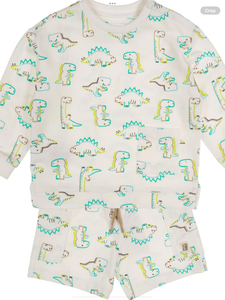 Mayoral Boys Summer Dinosaur Pullover & Shorts 0225151