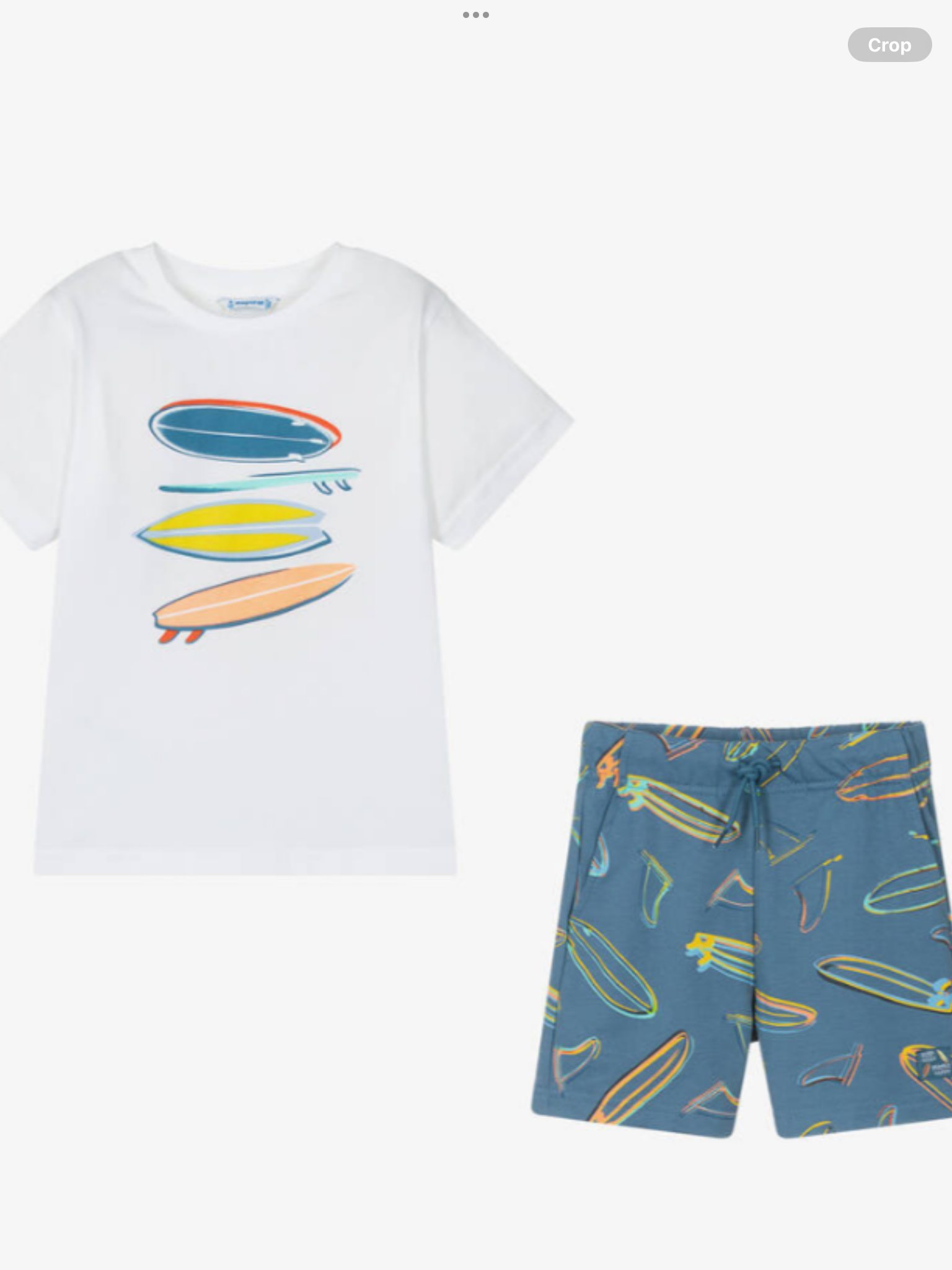 Boys White & Blue Cotton Set 0225158