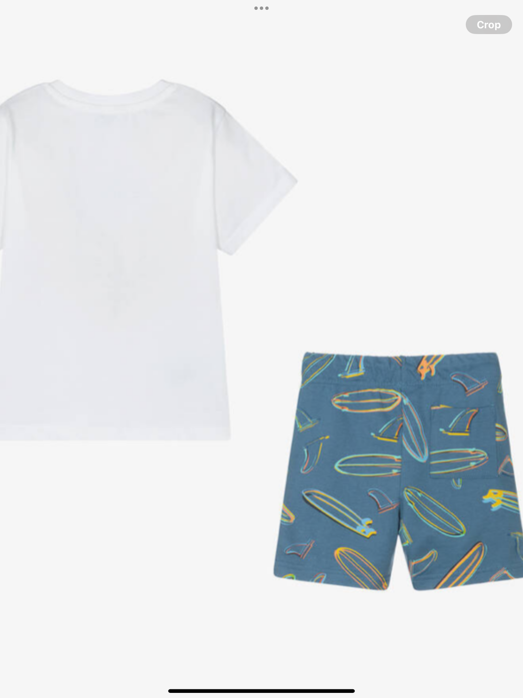 Boys White & Blue Cotton Set 0225158