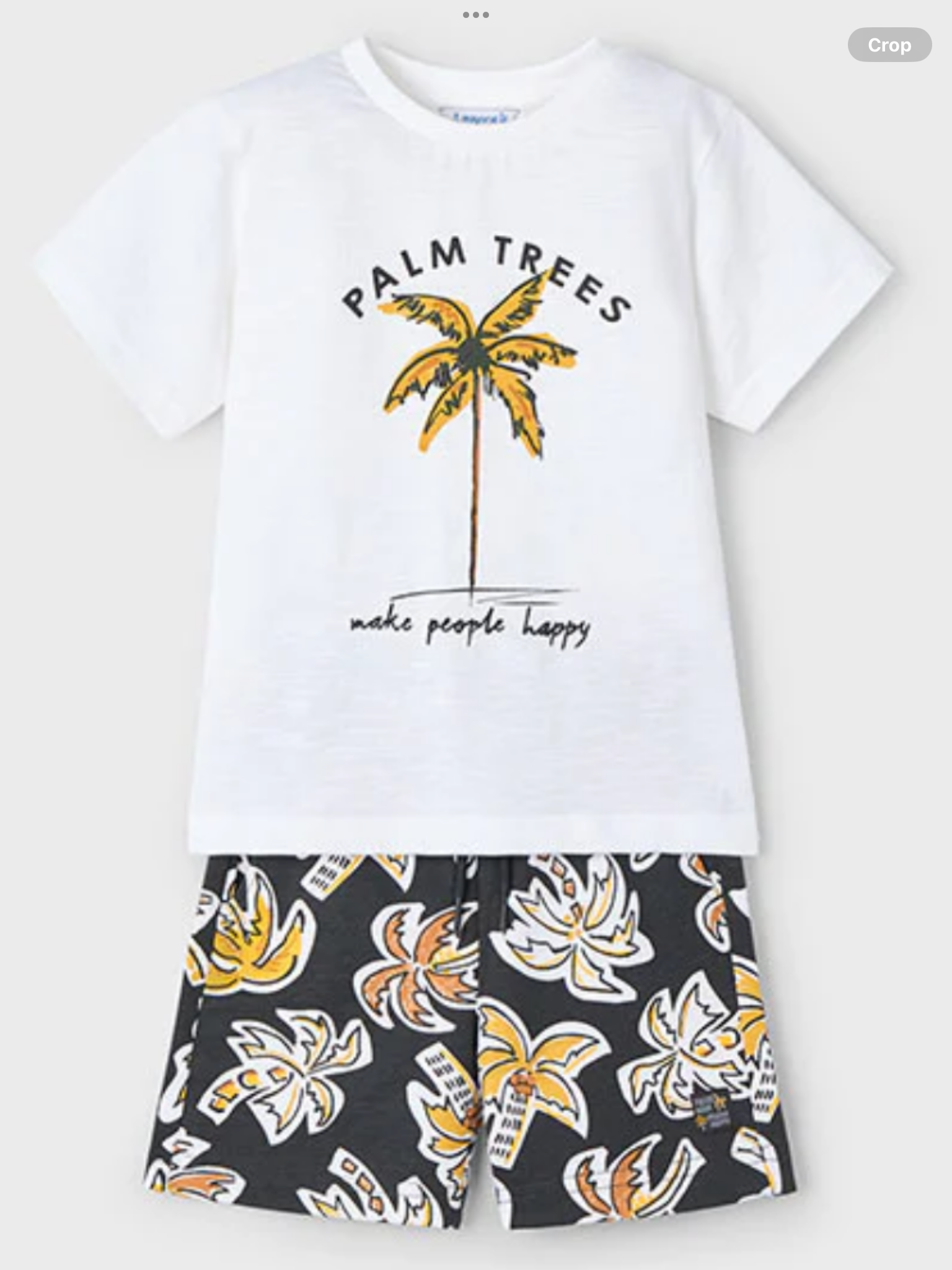 Mayoral 3604 Palm Tree Shorts Set  0225162