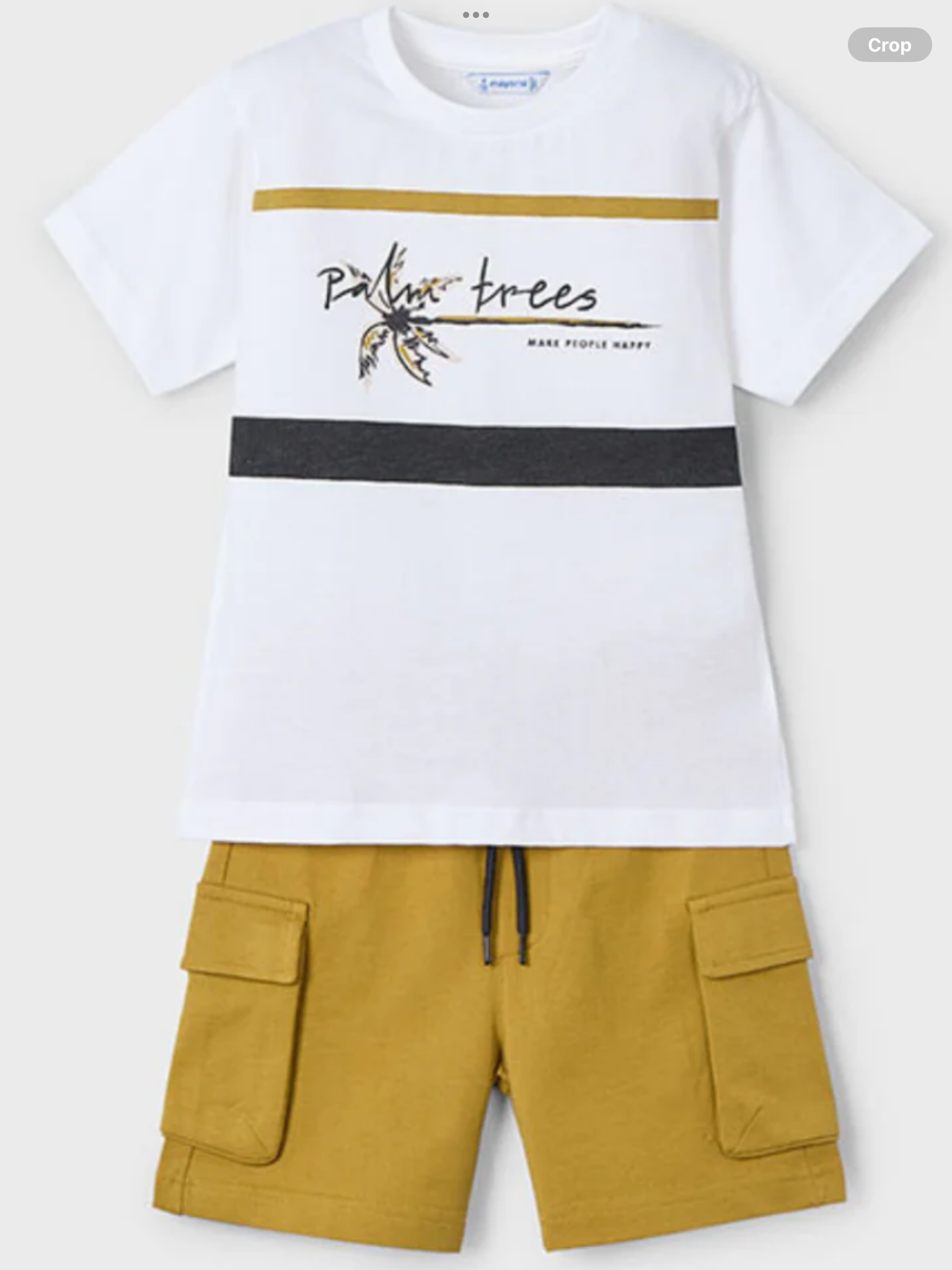 Mayoral palm tree shorts set 0225163