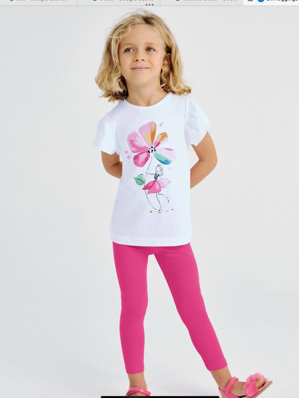 Mayoral fuchsia leggings set 0225166