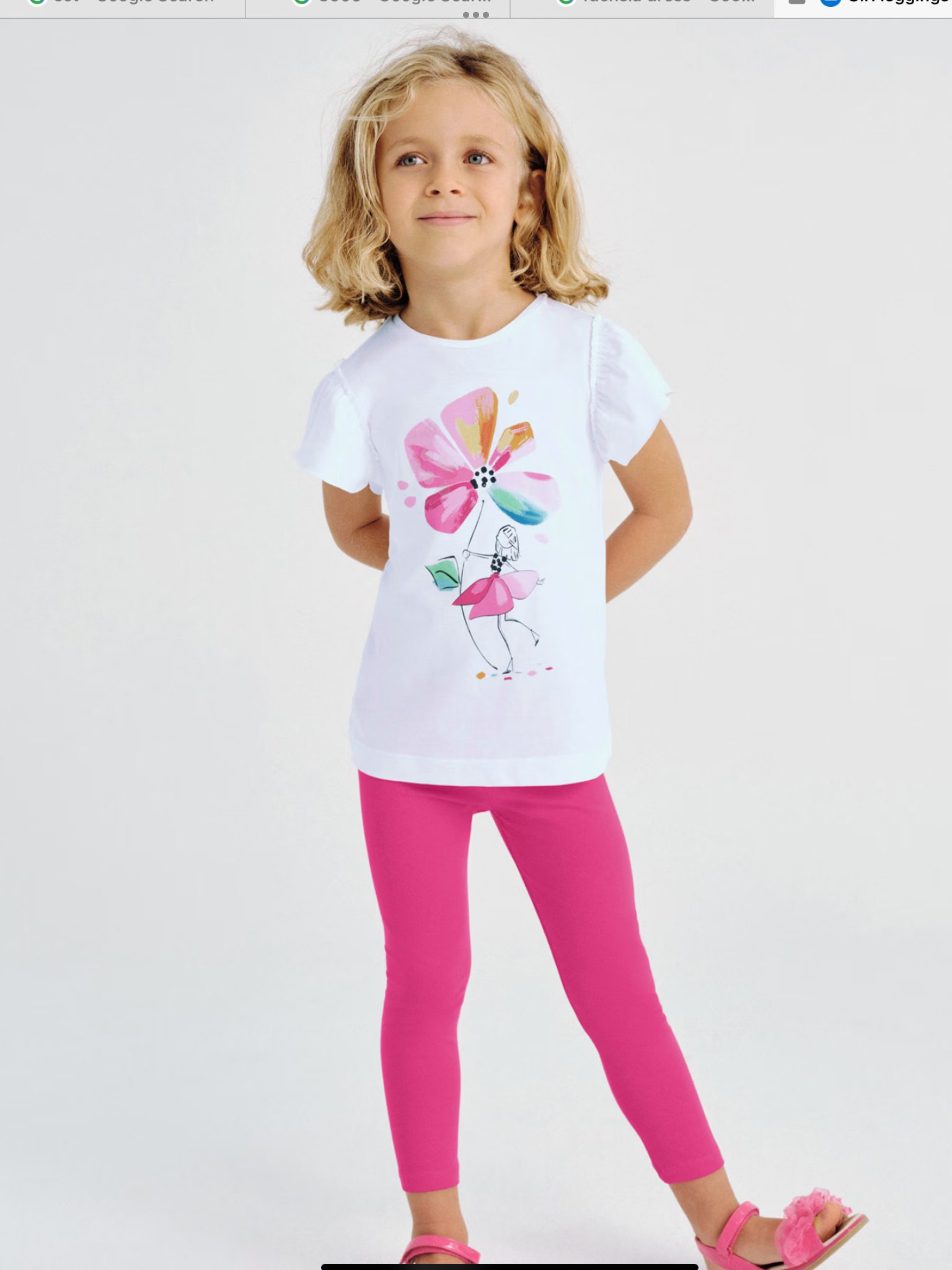 Mayoral fuchsia leggings set 0225166