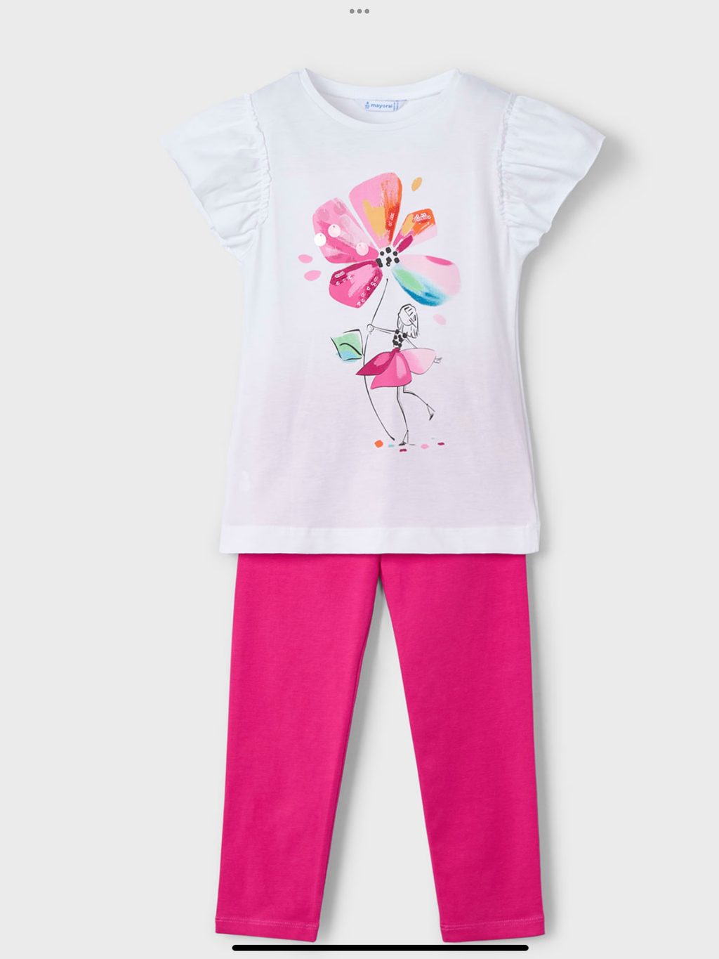 Mayoral fuchsia leggings set 0225166