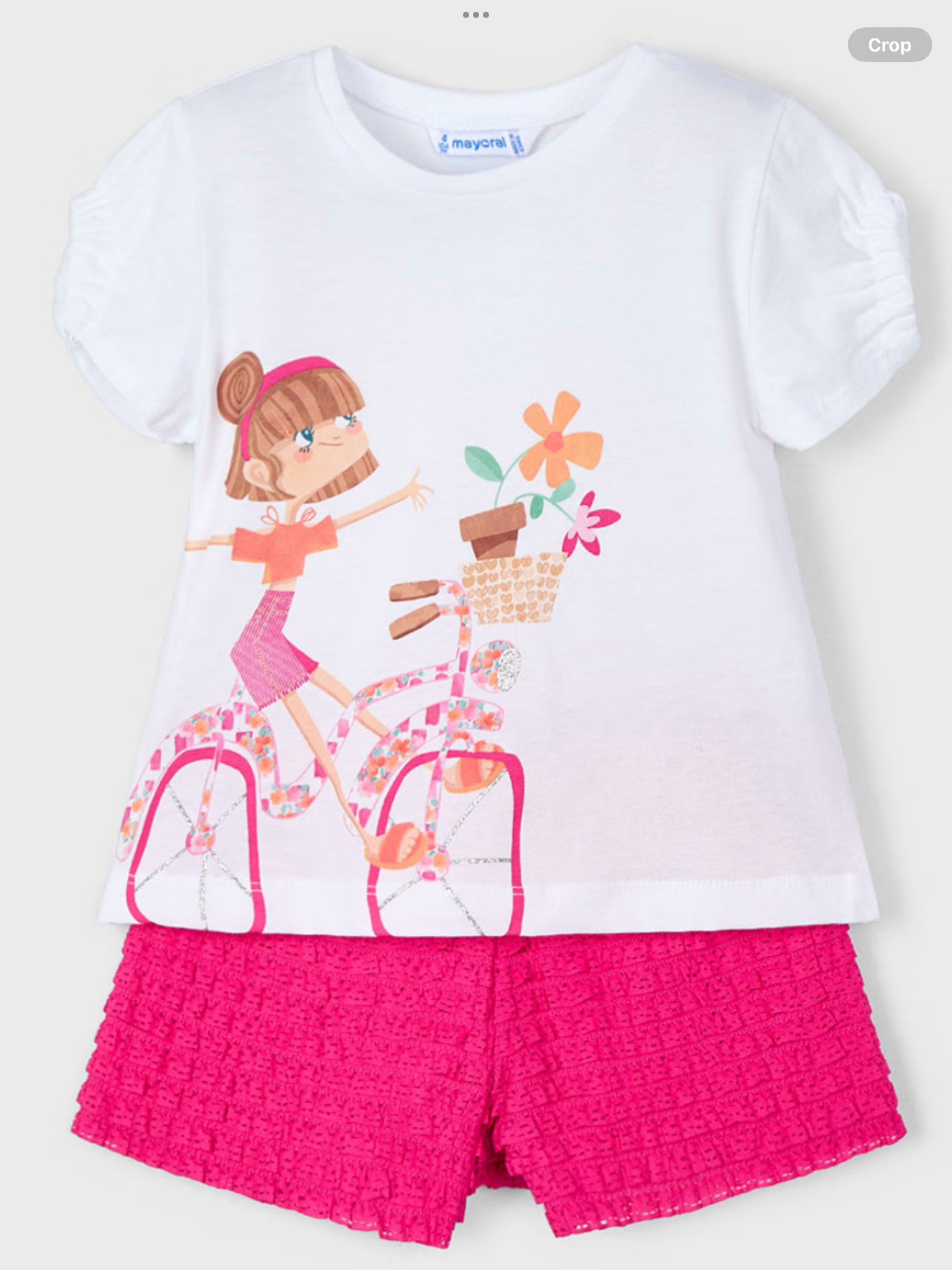 Girl shorts and print top set    0225167