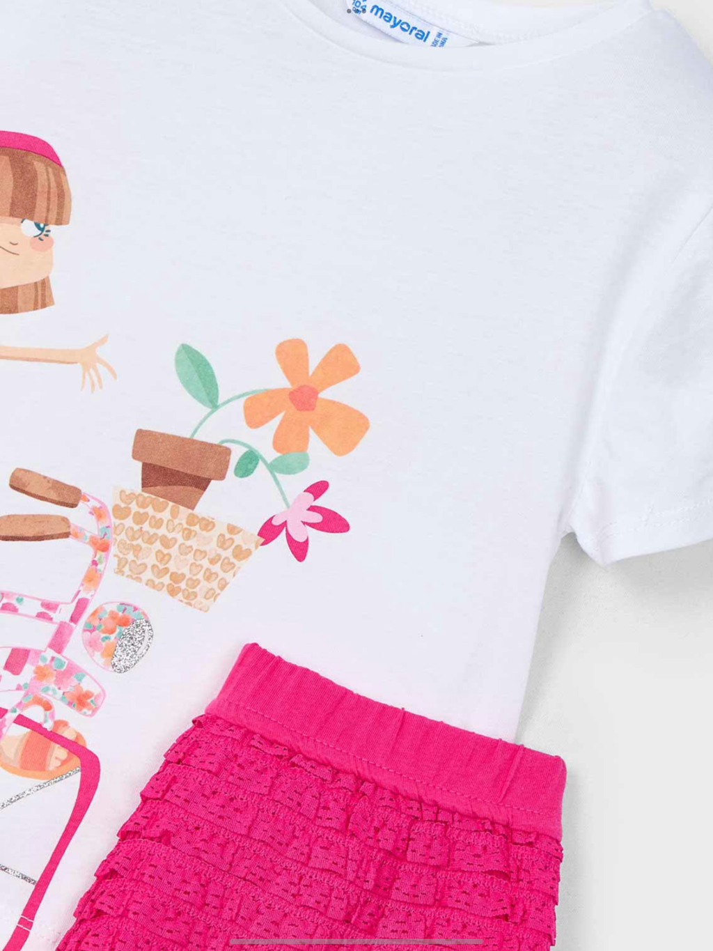 Girl shorts and print top set    0225167