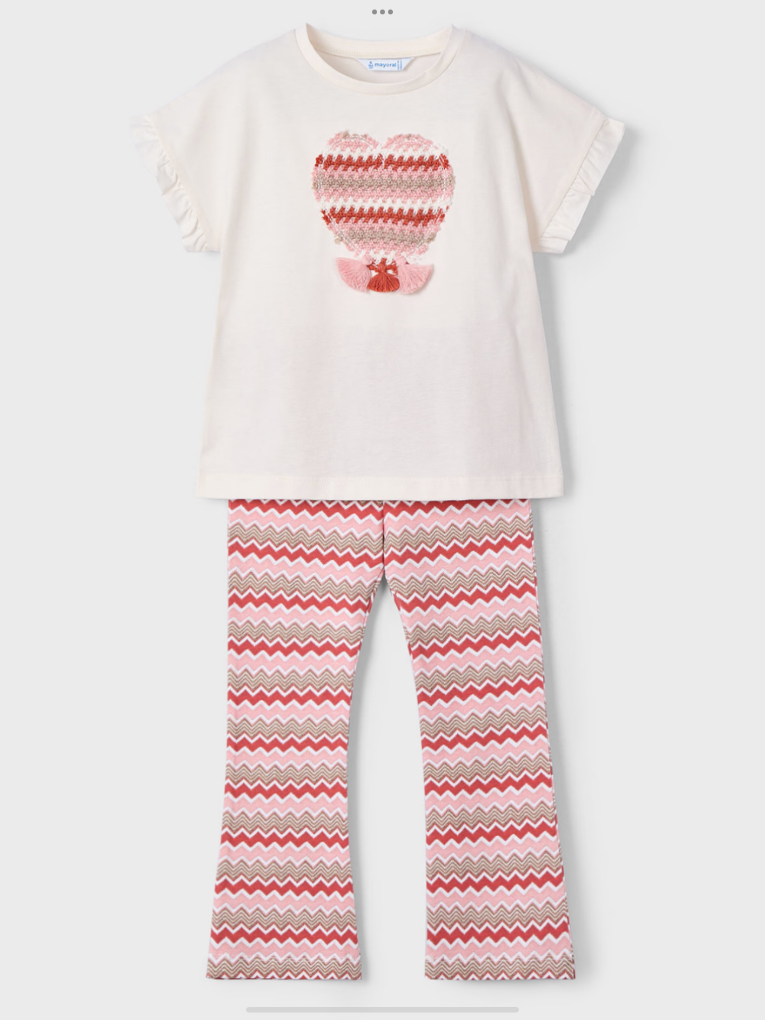 Girl flared leggings and t-shirt set 0225169