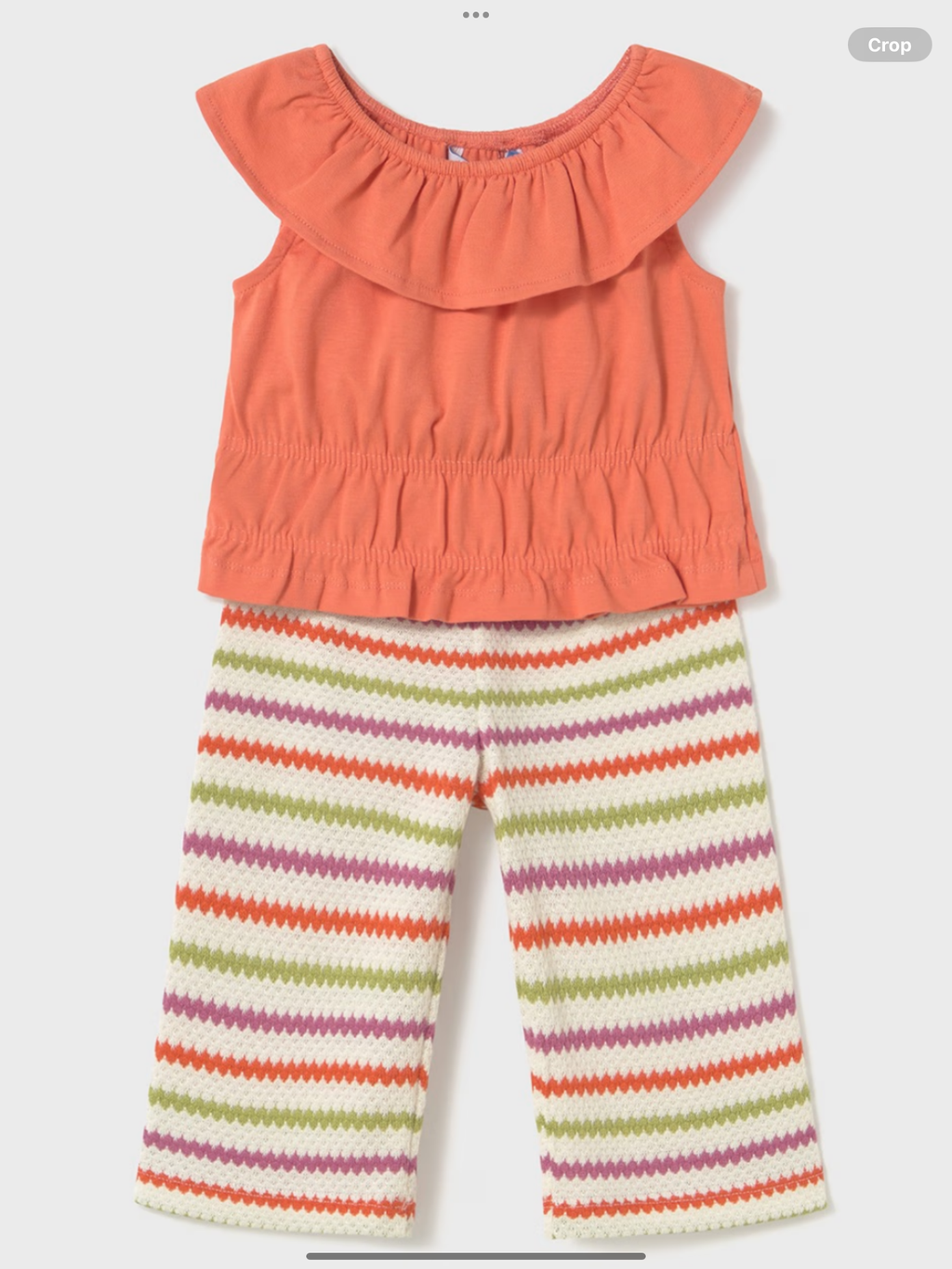 Baby crochet trousers and top set 0225170