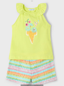 Mayoral Girl ice cream print set 0225177