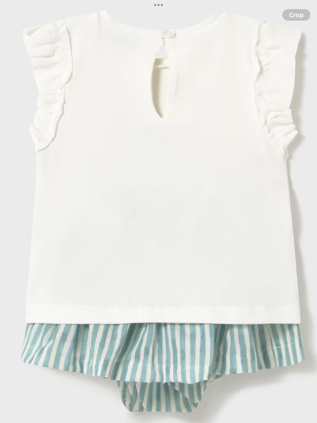 Baby skirt with butterfly print top set     0225181