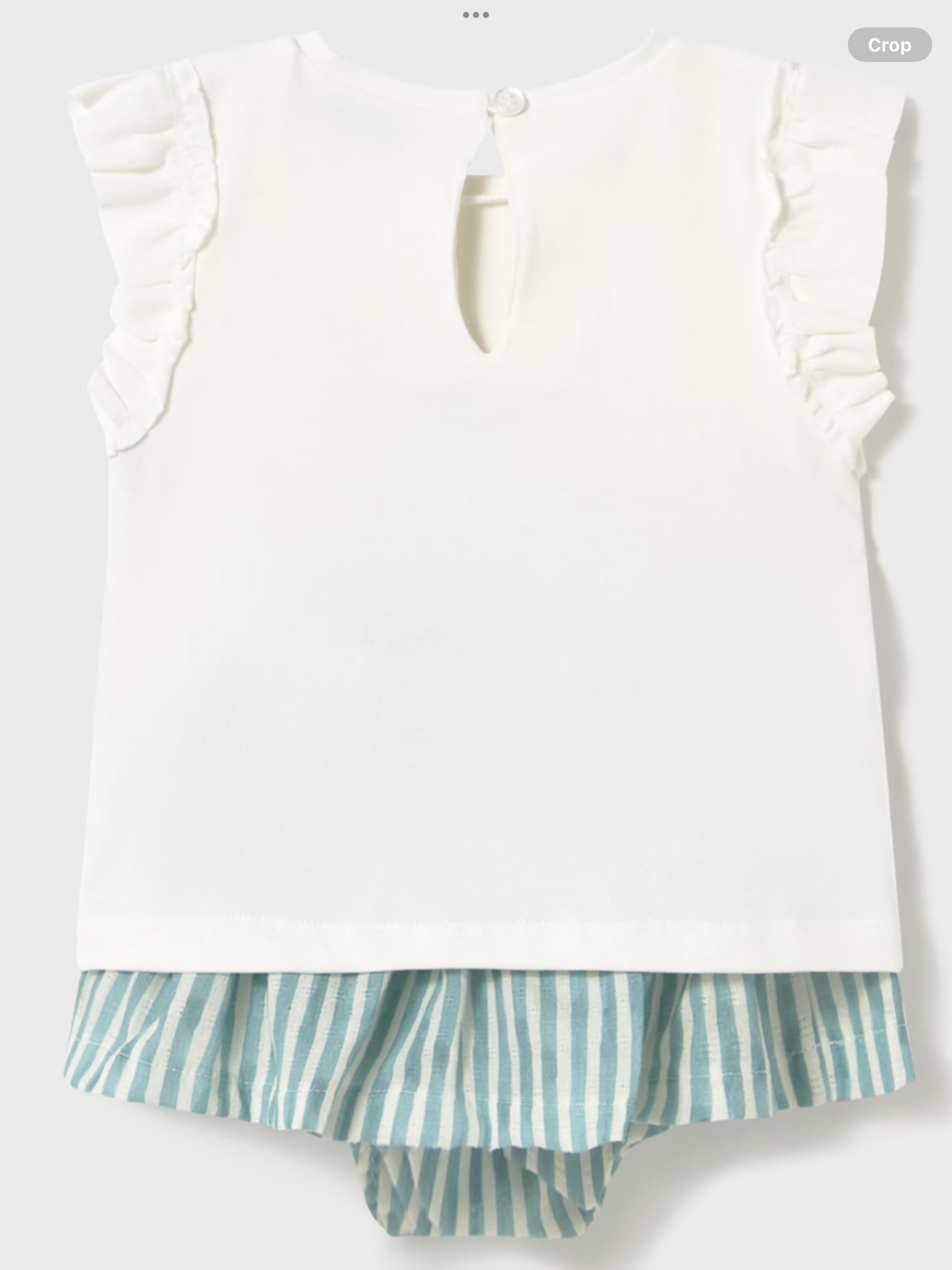 Baby skirt with butterfly print top set     0225181