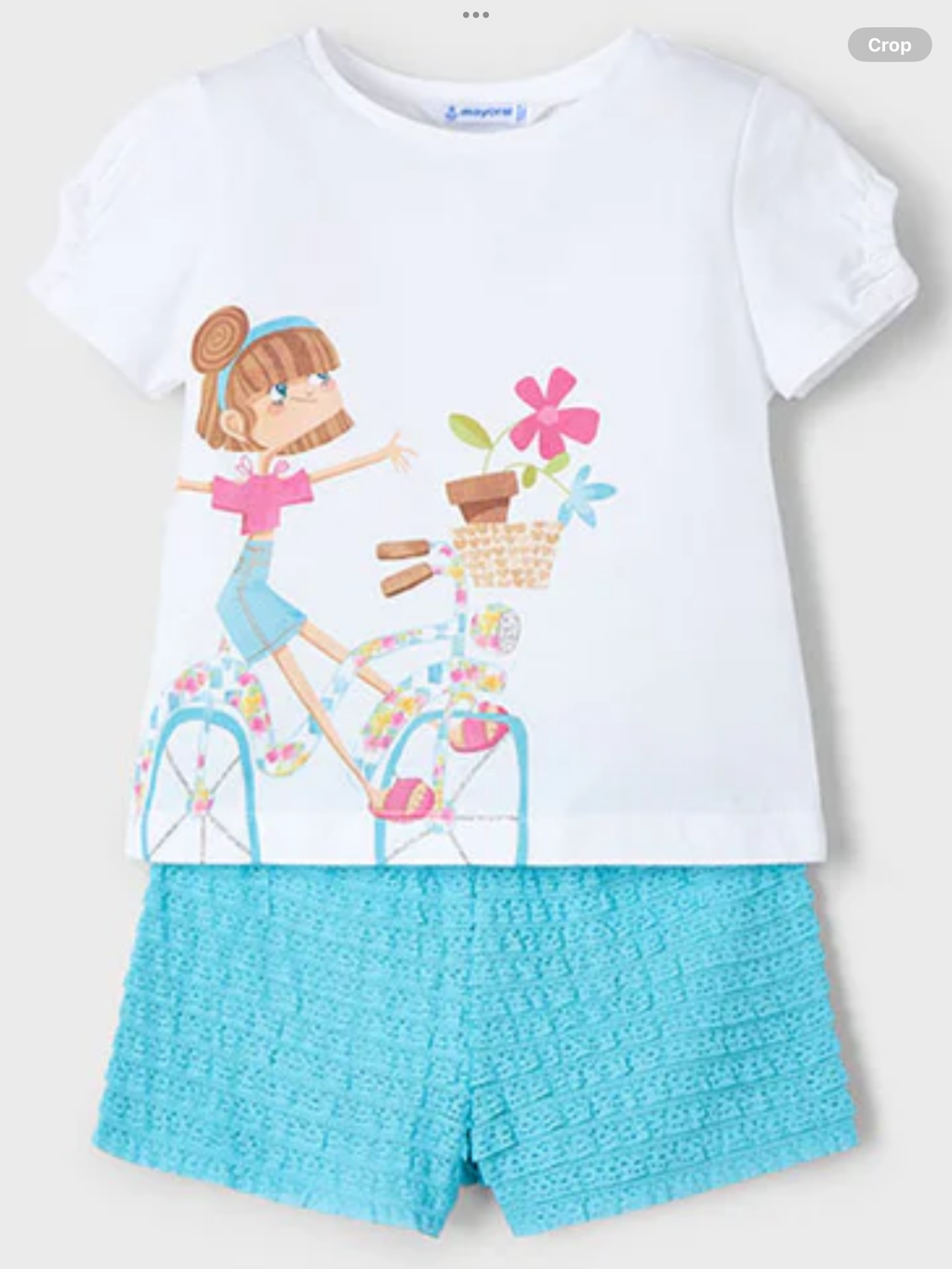 Mayoral Girls Aqua Short Set  0225182