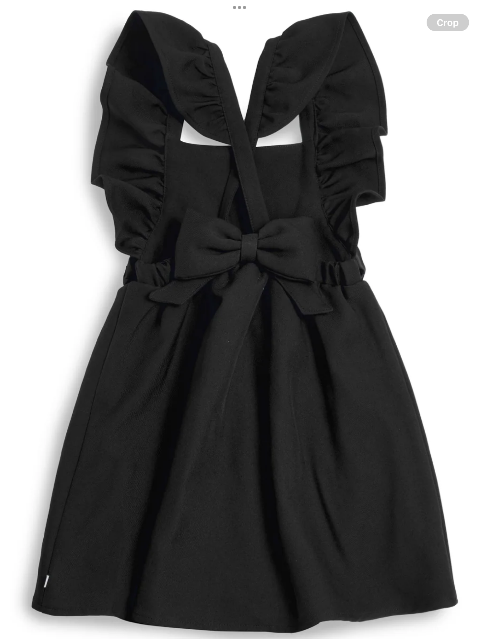 Caramelo kids black school pinafore 0726778