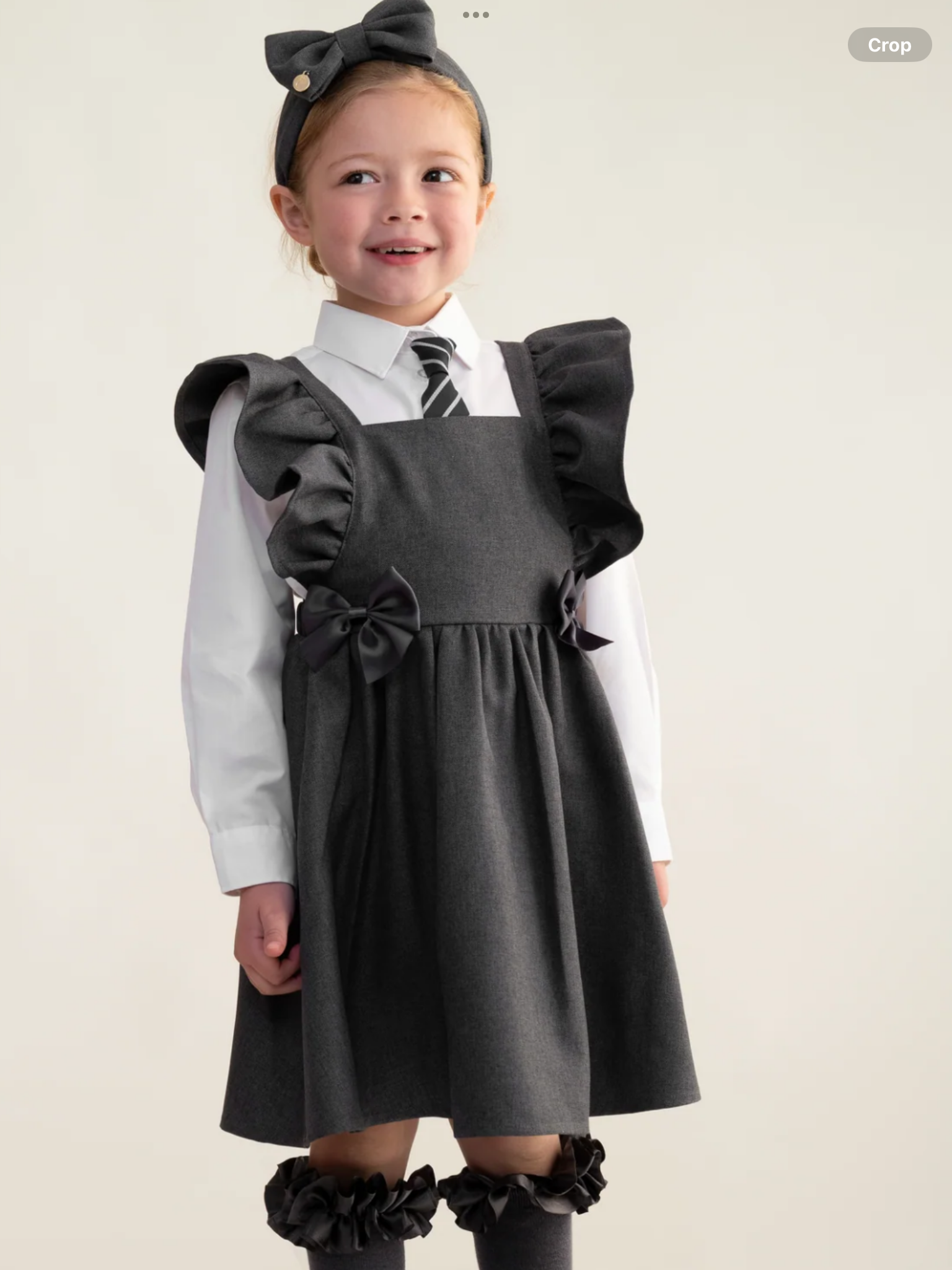 Caramelo kids Grey Pinafore Dress 0726790