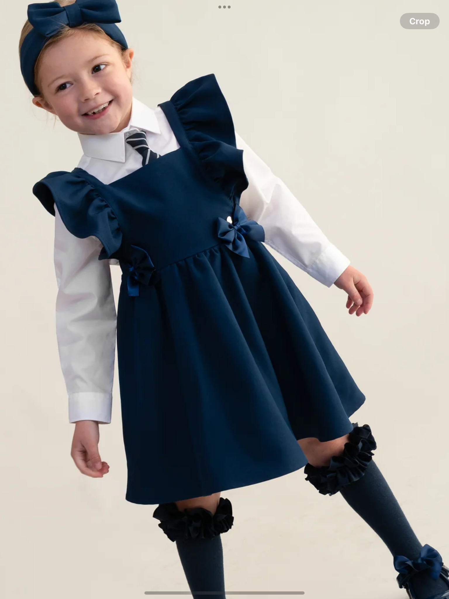 Caramelo kids Navy Pinafore Dress 0726791
