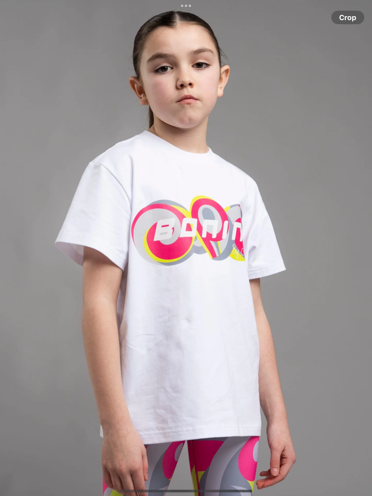 PRE ORDER Bonini by A Dee Bonini by A Dee White Swirl Logo Oversized T-Shirt 0726797