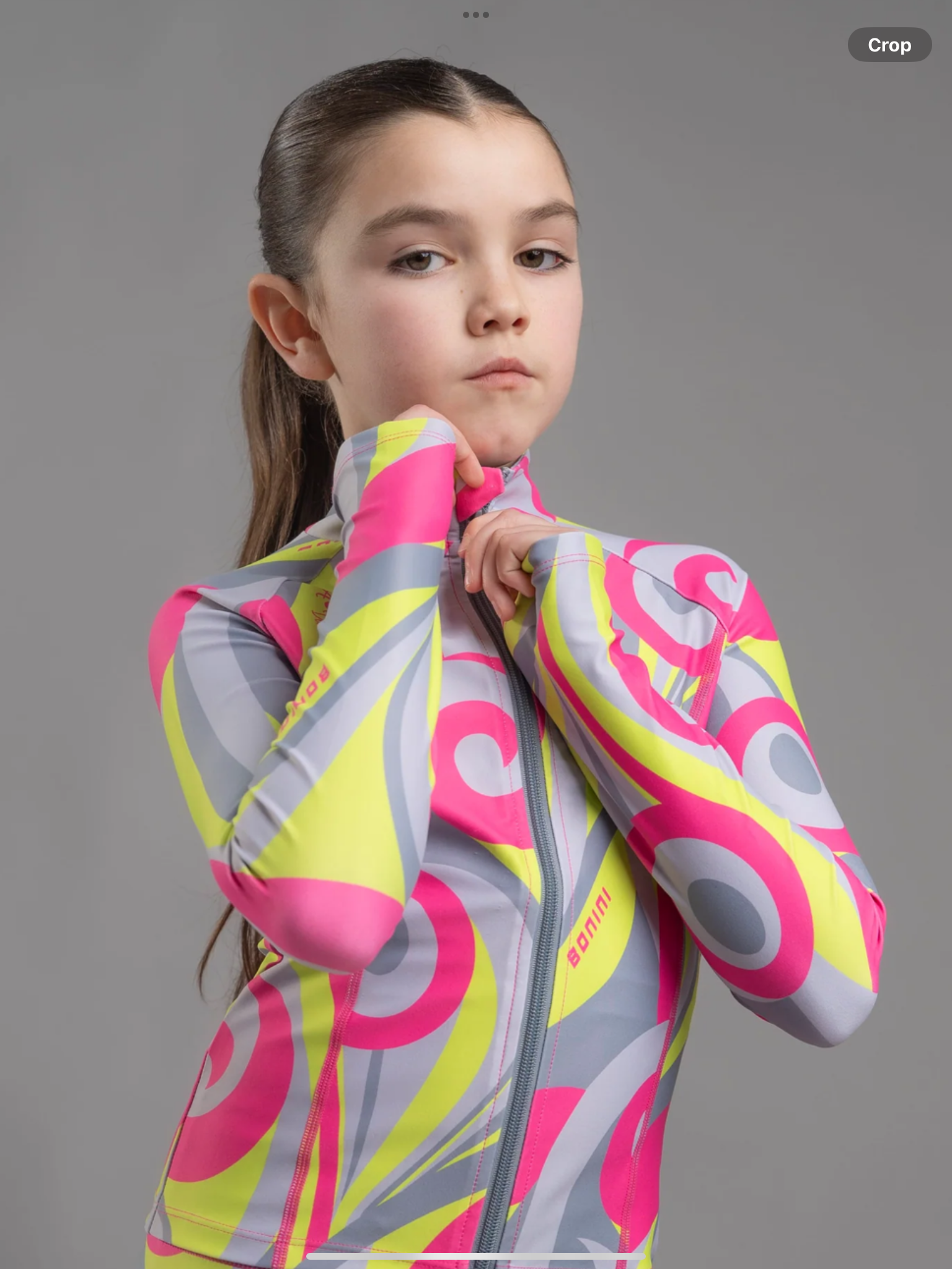 Pre order BONINI BY A DEE Revive Printed Zip Up Top - Hot Pink 0726797